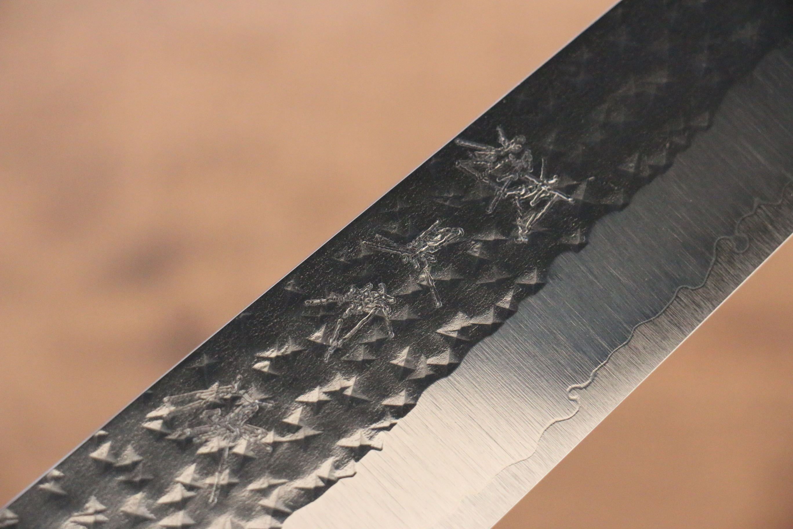 黑崎 優 閃光 SG2 鎚目 筋引  240mm 楓木（青色帶土耳其石環型設計）握把 - 清助刃物