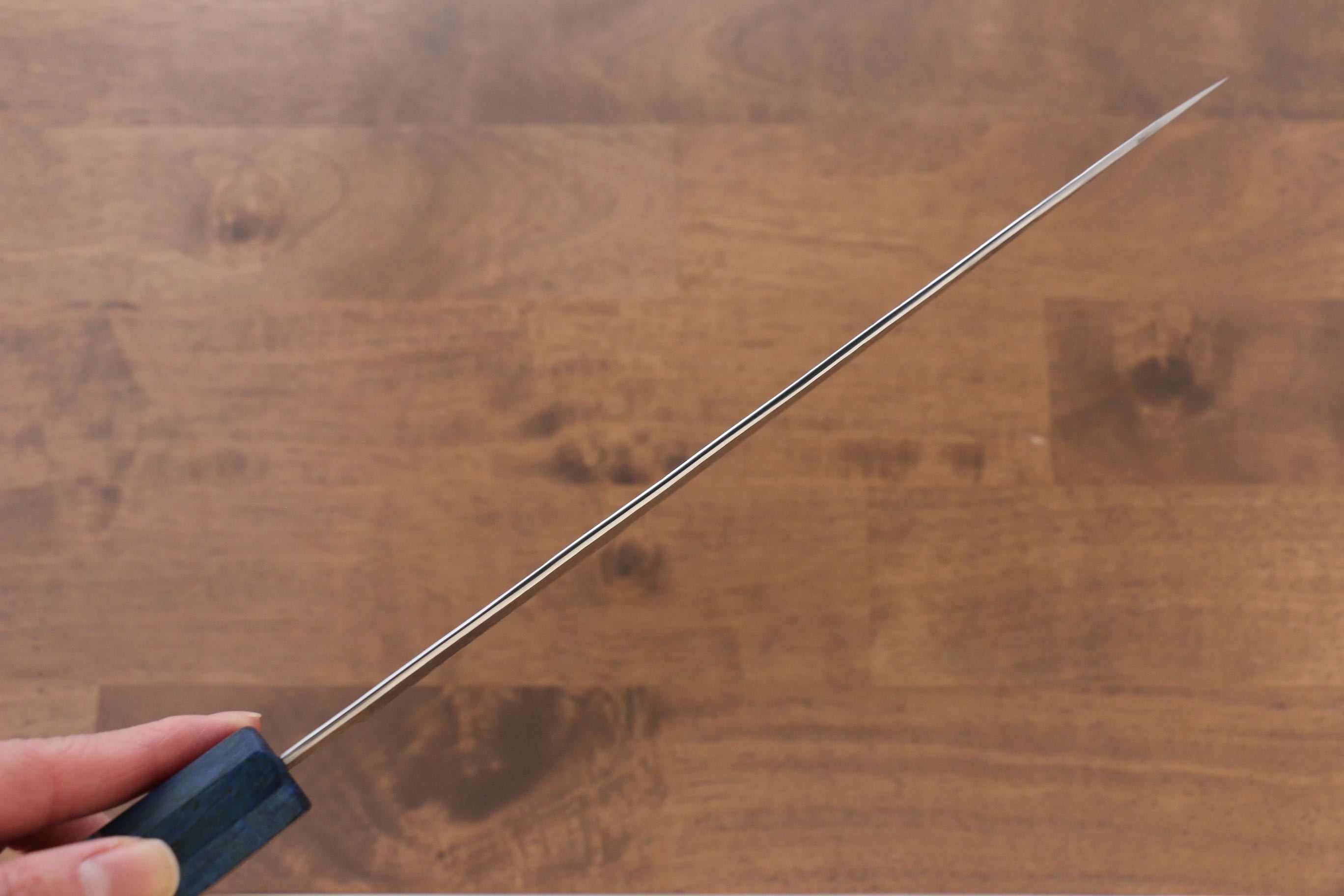 黑崎 優 閃光 SG2 鎚目 筋引  240mm 楓木（青色帶土耳其石環型設計）握把 - 清助刃物