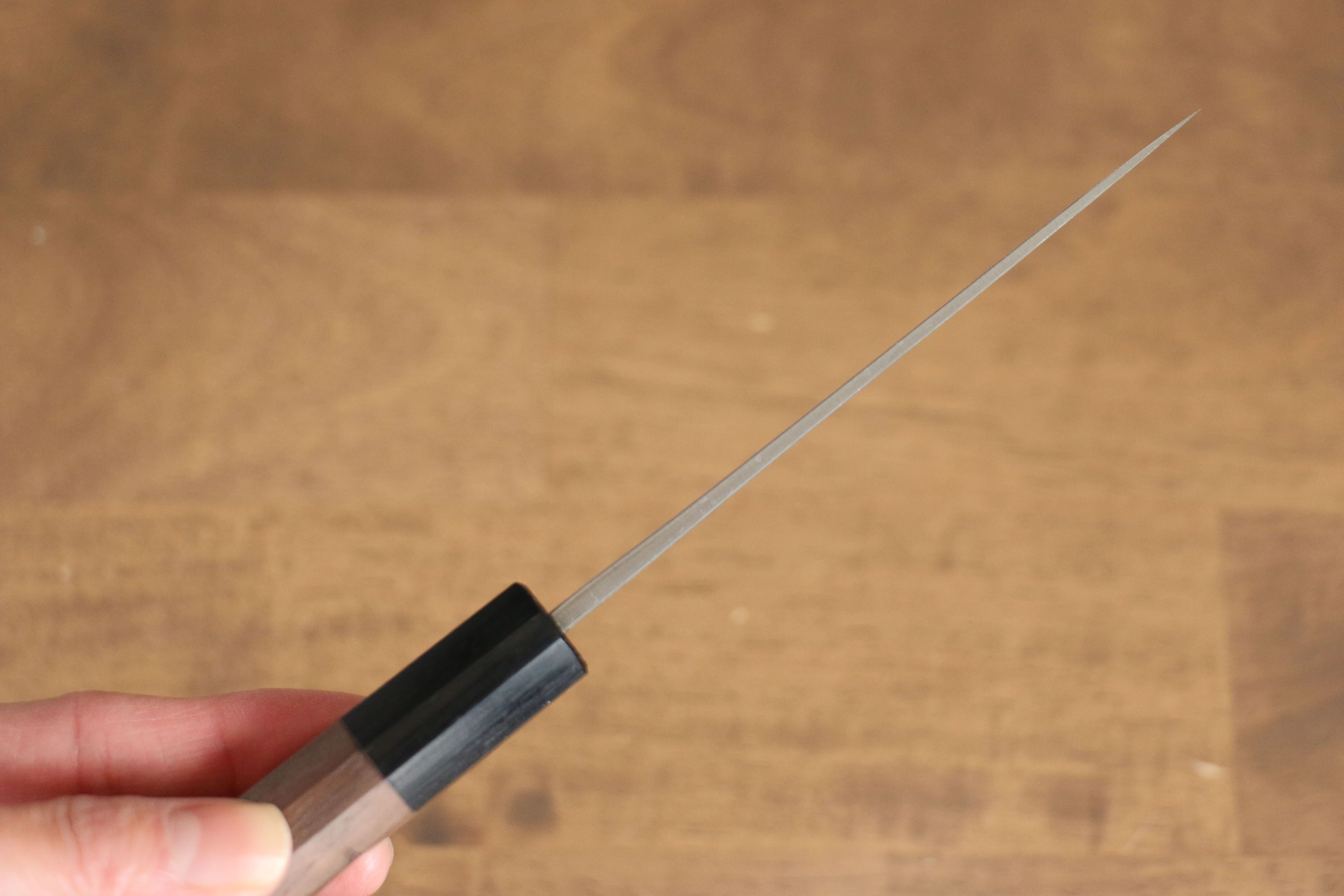 山本 直 VG10 大馬士革紋 多用途小刀  100mm 核桃木 握把 - 清助刃物