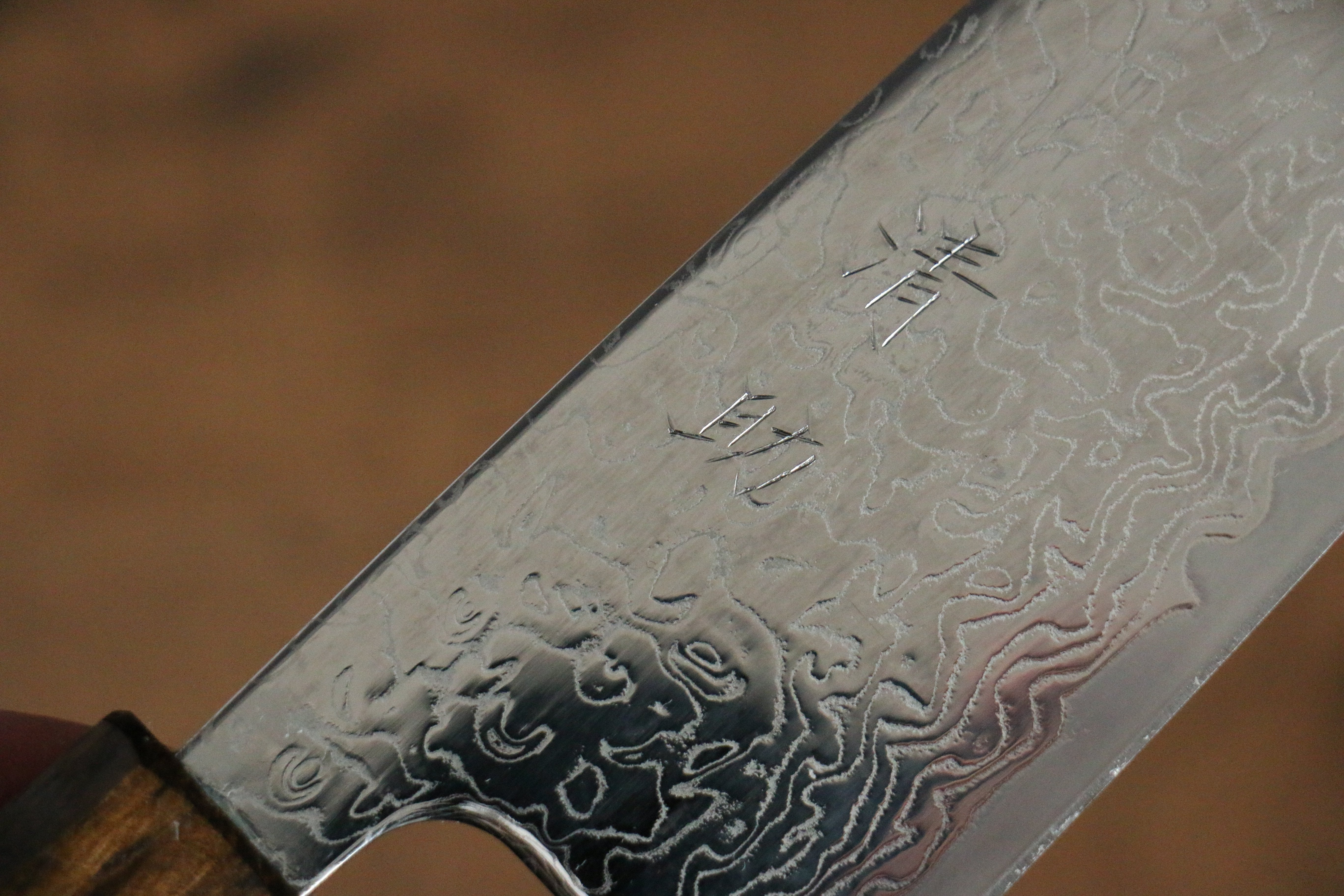 清助 VG10 鏡面處理 大馬士革紋 三德刀  165mm 橡木 握把 - 清助刃物