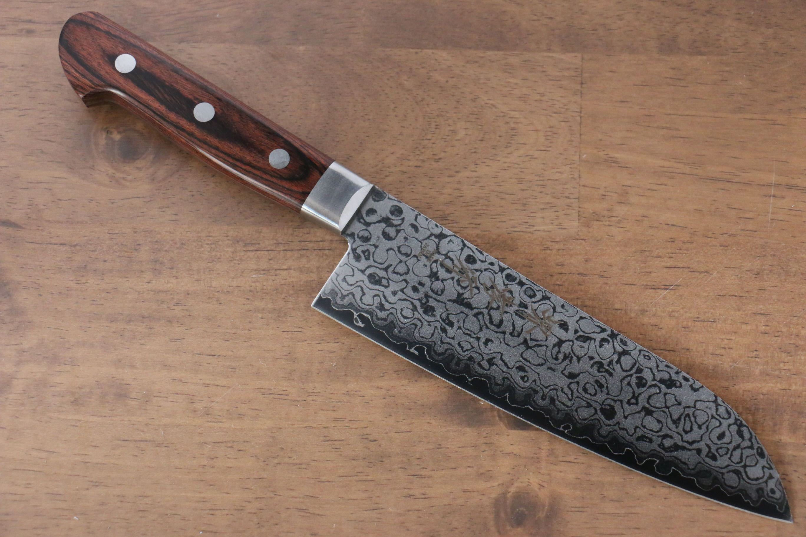 堺 孝行 VG10 17層大馬士革紋 鏡面處理 三德刀&多用途小刀組合  140mm & 165mm - 清助刃物