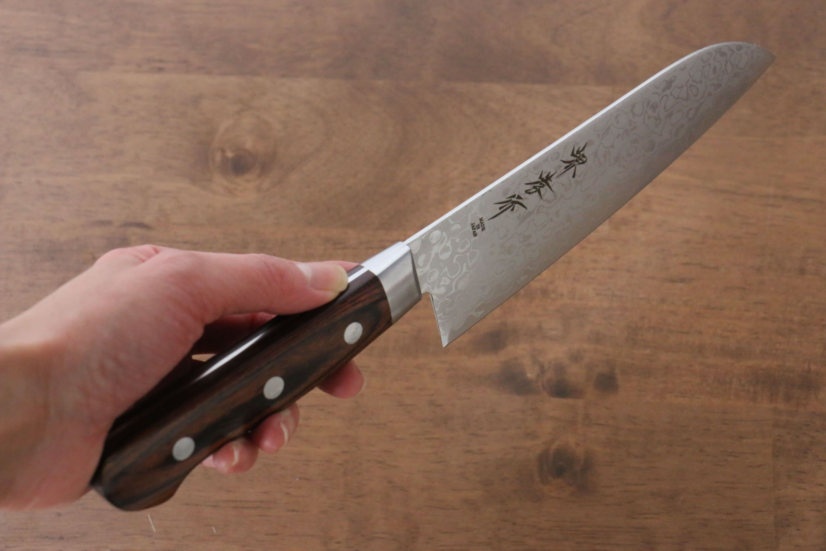 堺 孝行 VG10 17層大馬士革紋 鏡面處理 三德刀&多用途小刀組合  140mm & 165mm - 清助刃物