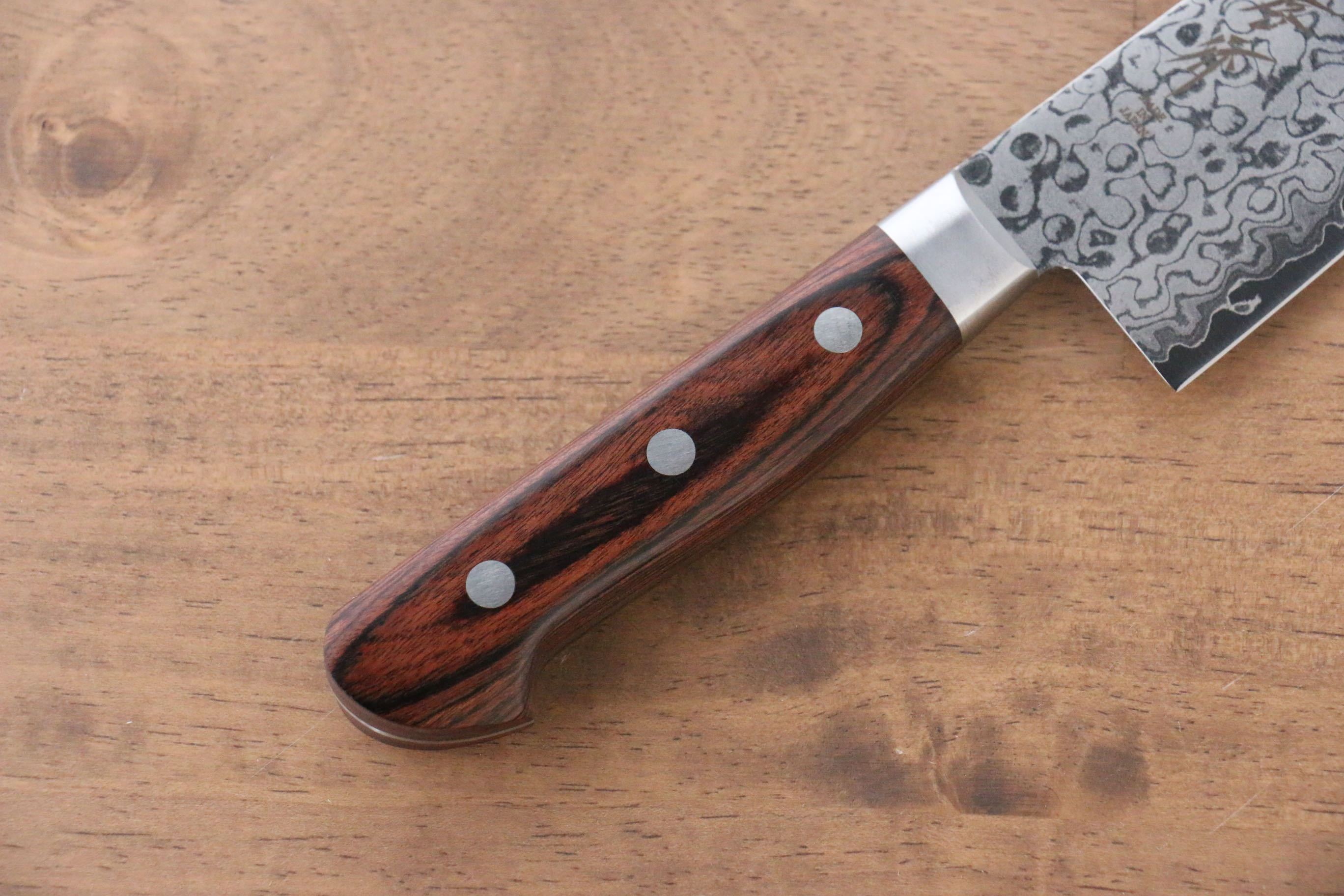堺 孝行 VG10 17層大馬士革紋 鏡面處理 三德刀&多用途小刀組合  140mm & 165mm - 清助刃物