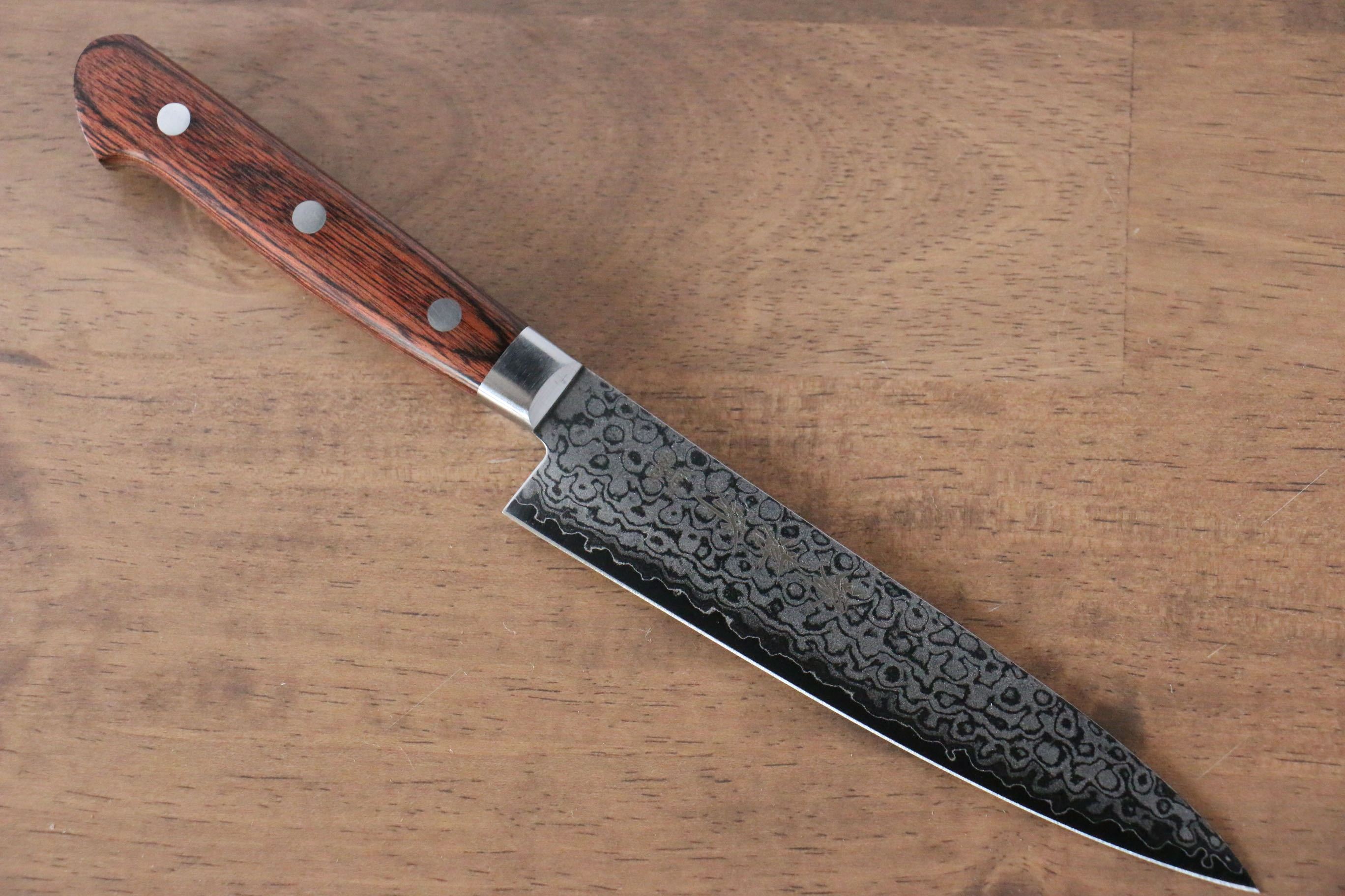 堺 孝行 VG10 17層大馬士革紋 鏡面處理 三德刀&多用途小刀組合  140mm & 165mm - 清助刃物