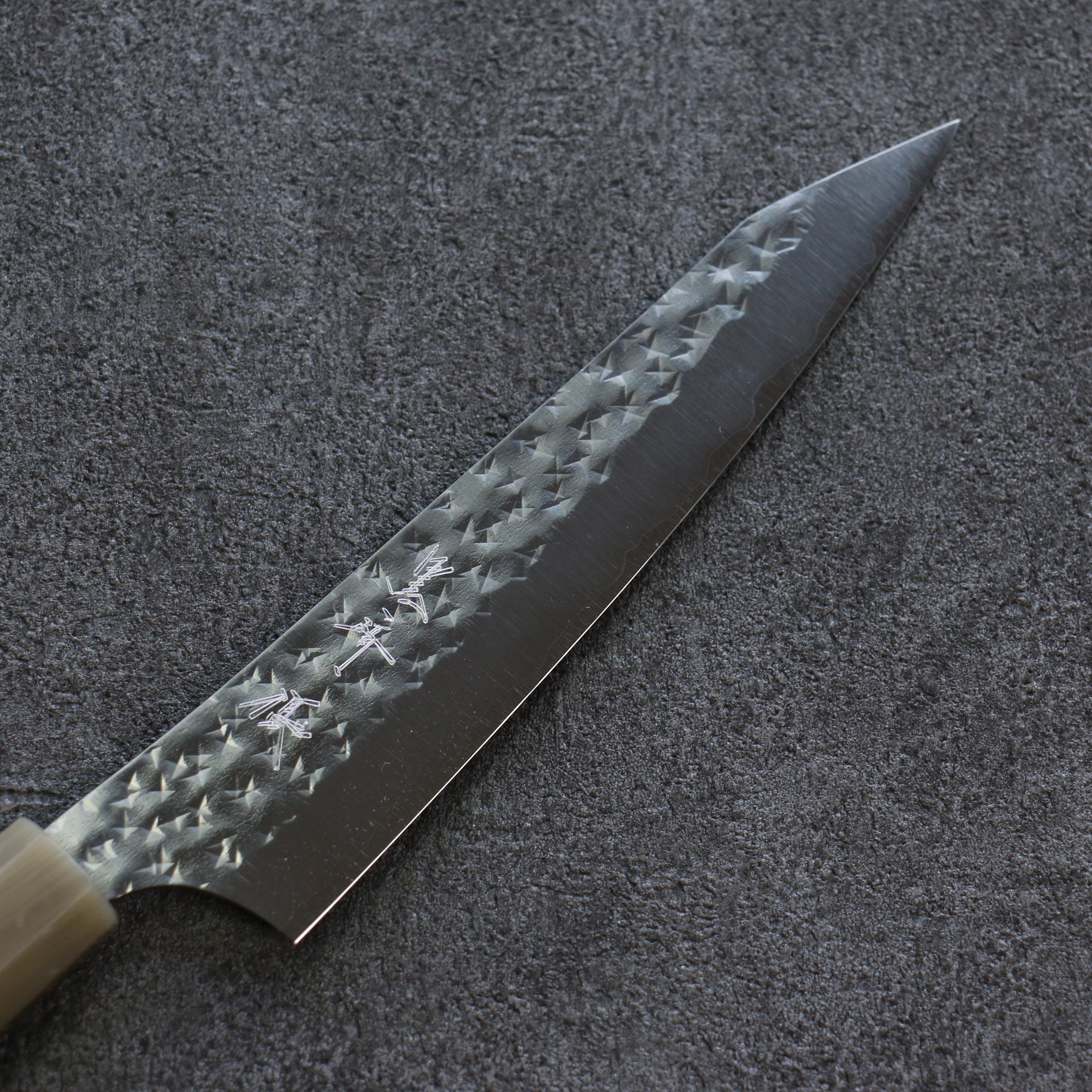 黑崎 優 閃光 SG2 鎚目 多用途小刀  150mm 黑檀 握把 - 清助刃物