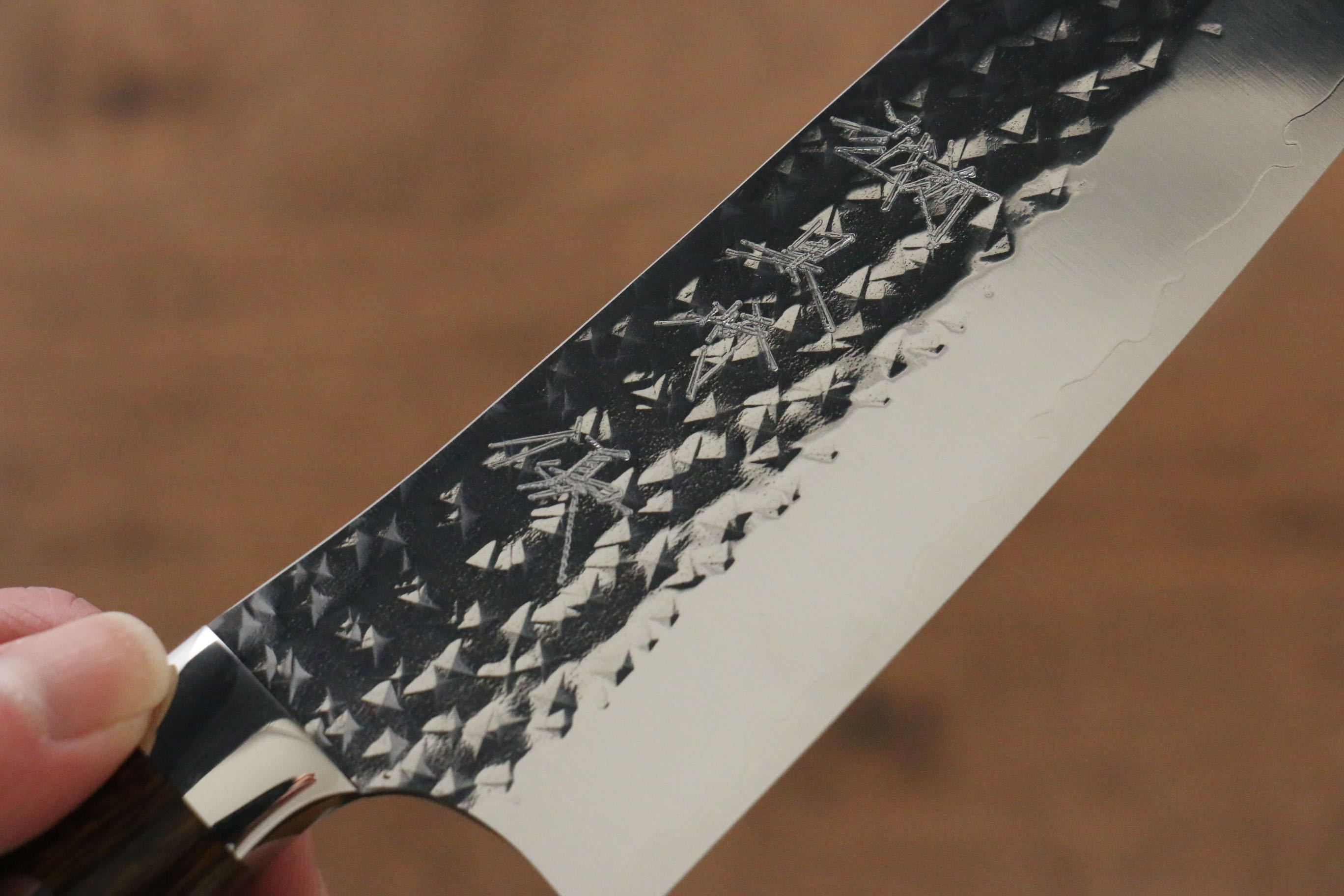 黑崎 優 閃光 SG2 鎚目 三德刀  180mm 鐵木 握把 - 清助刃物