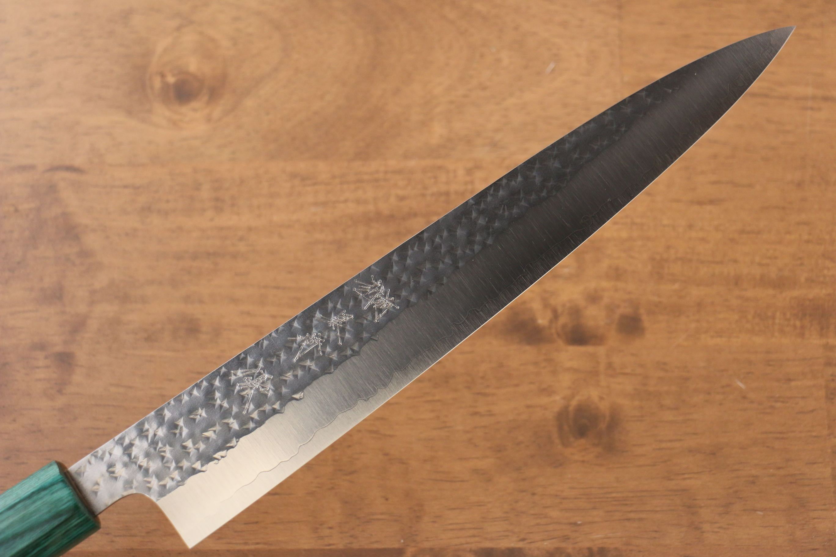 黑崎 優 閃光 SG2 鎚目 筋引  240mm 紫檀木 握把 - 清助刃物