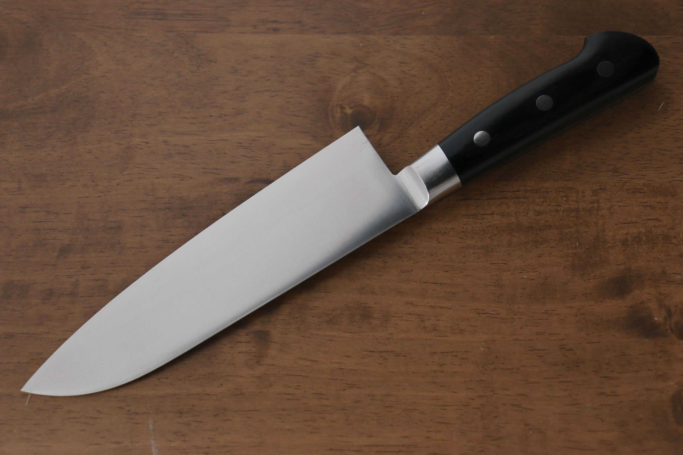 伊勢屋 鉬鋼（MOL） 三德刀  180mm 黑合成木 握把 - 清助刃物