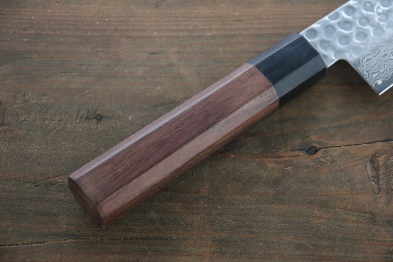 清助 AUS10 三德刀  180mm 紫檀木 握把 - 清助刃物
