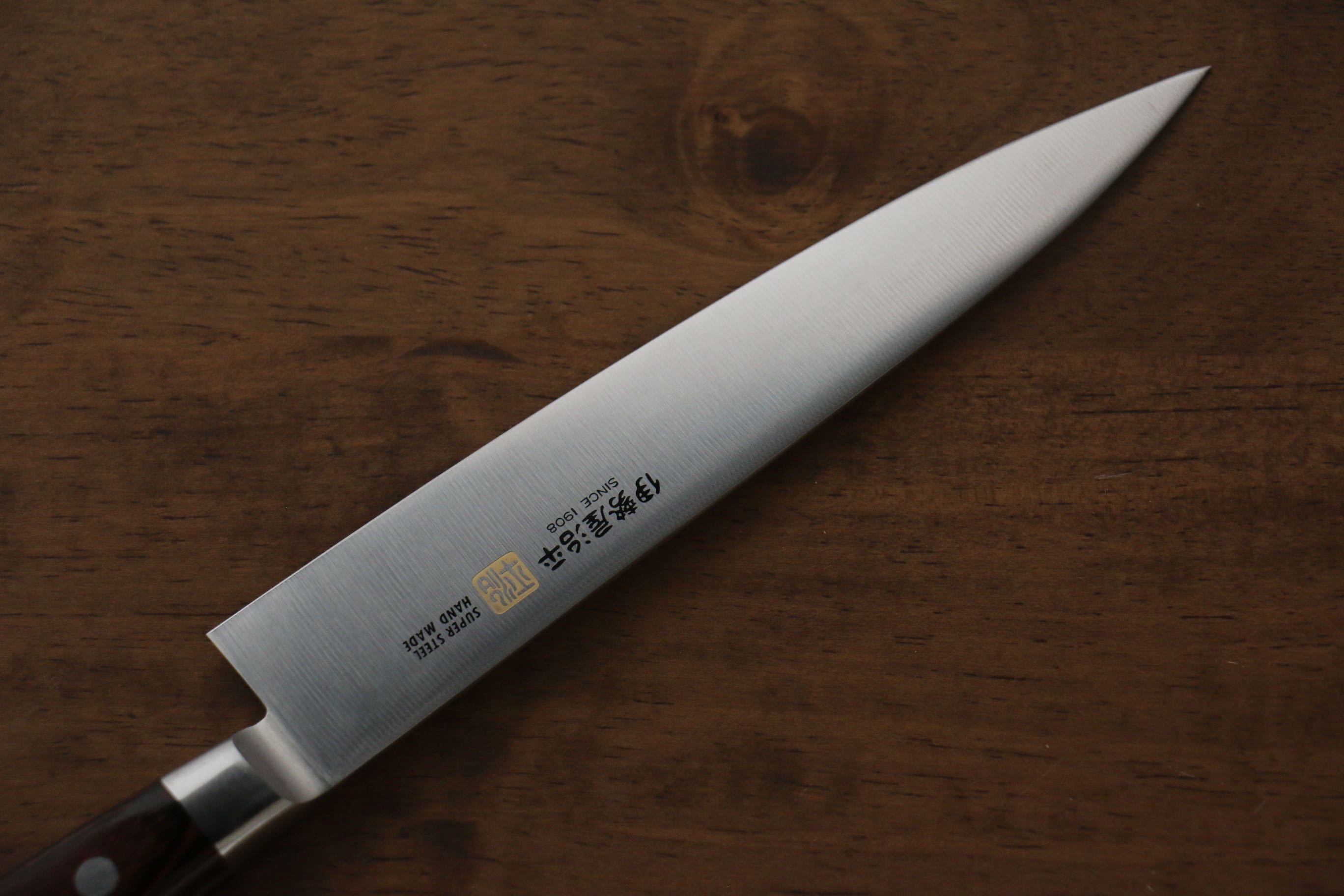 伊勢屋 鉬鋼（MOL） 多用途小刀  150mm 桃花心合成木 握把 - 清助刃物