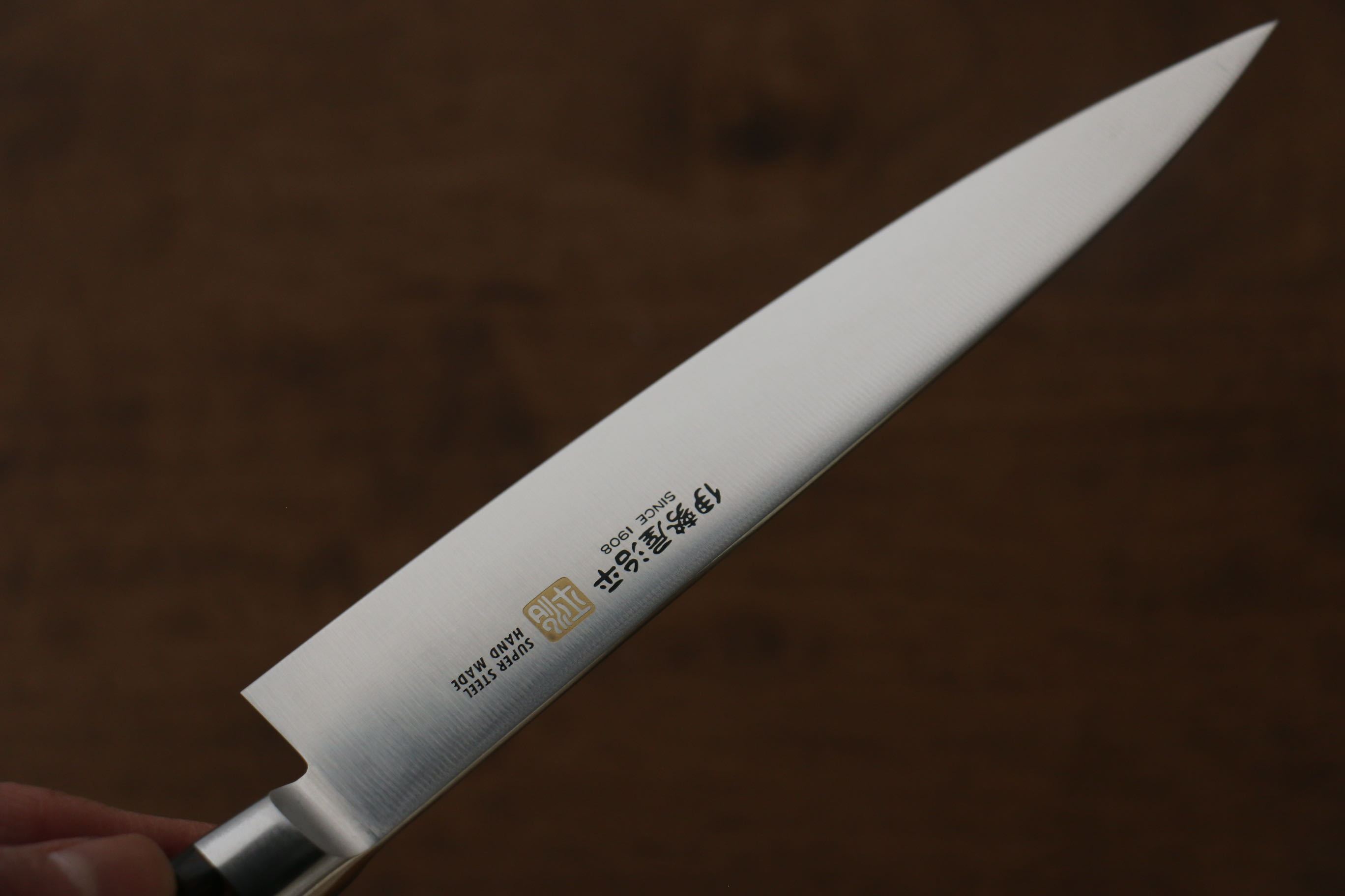 伊勢屋 鉬鋼（MOL） 多用途小刀  150mm 桃花心合成木 握把 - 清助刃物