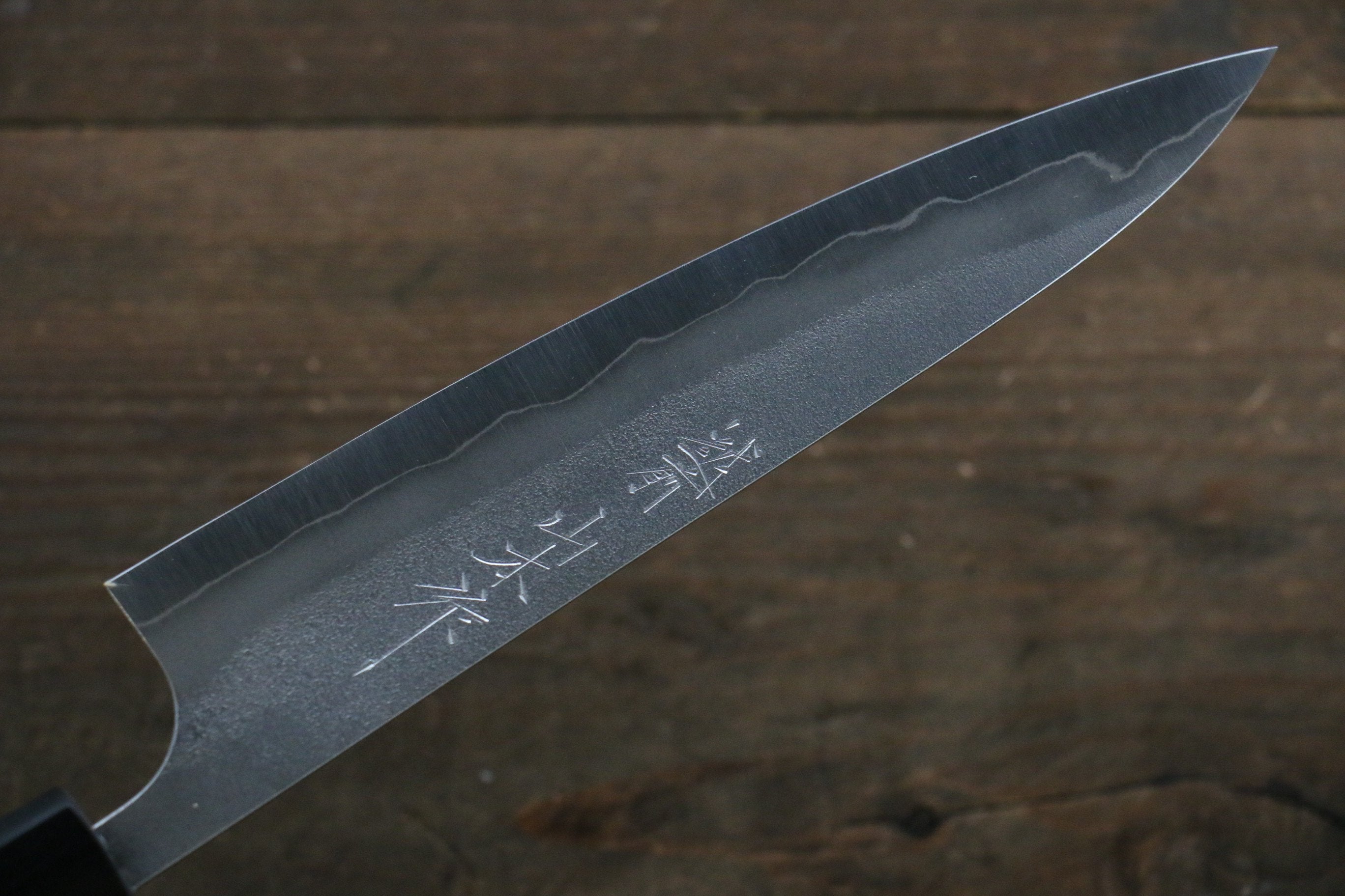 山本 直 銀三鋼 梨地 多用途小刀  150mm 核桃木握把 - 清助刃物