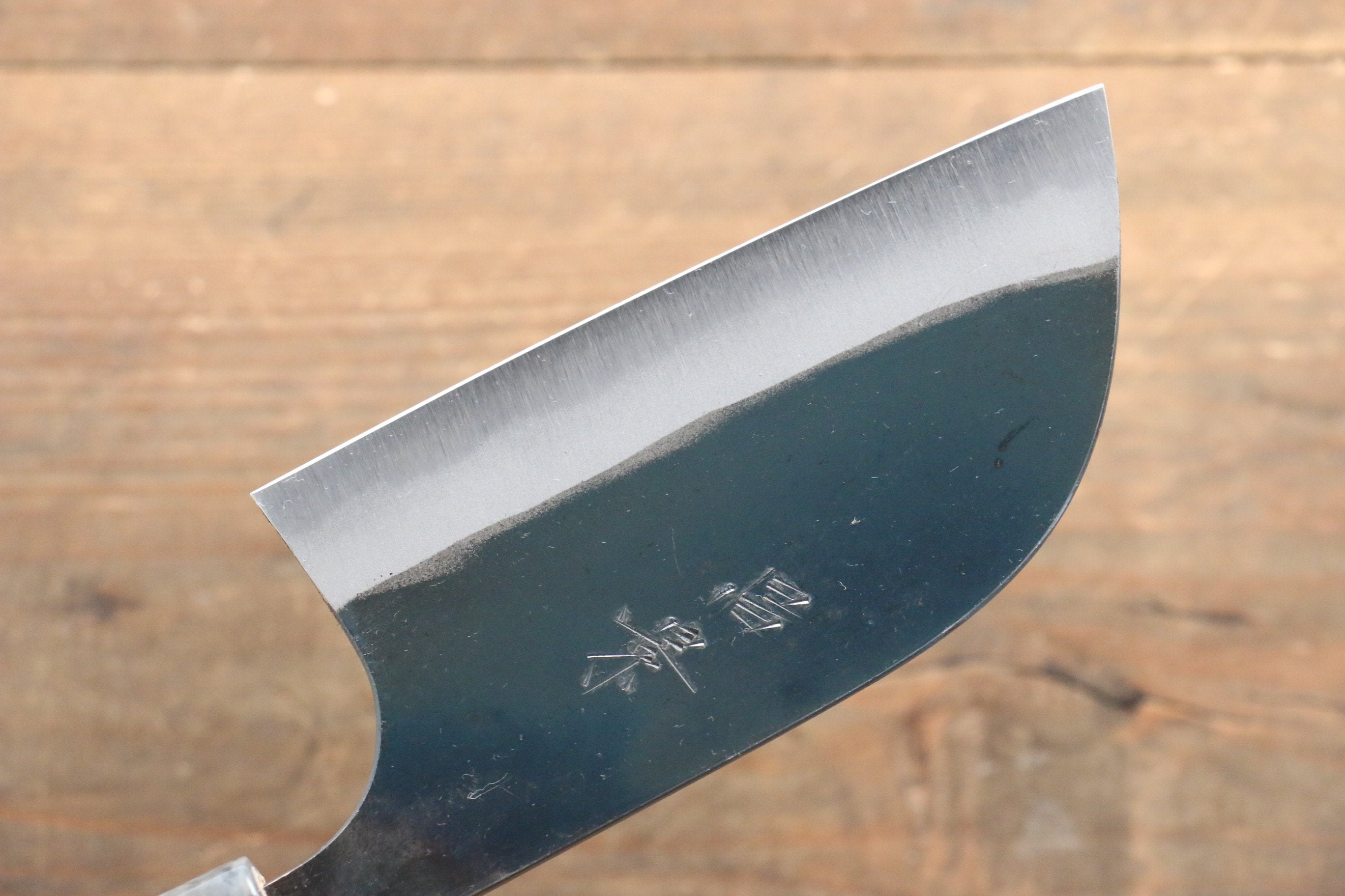昌景 水 青鋼二號 黑打 鎌形  115mm 美國櫻桃木握把 - 清助刃物