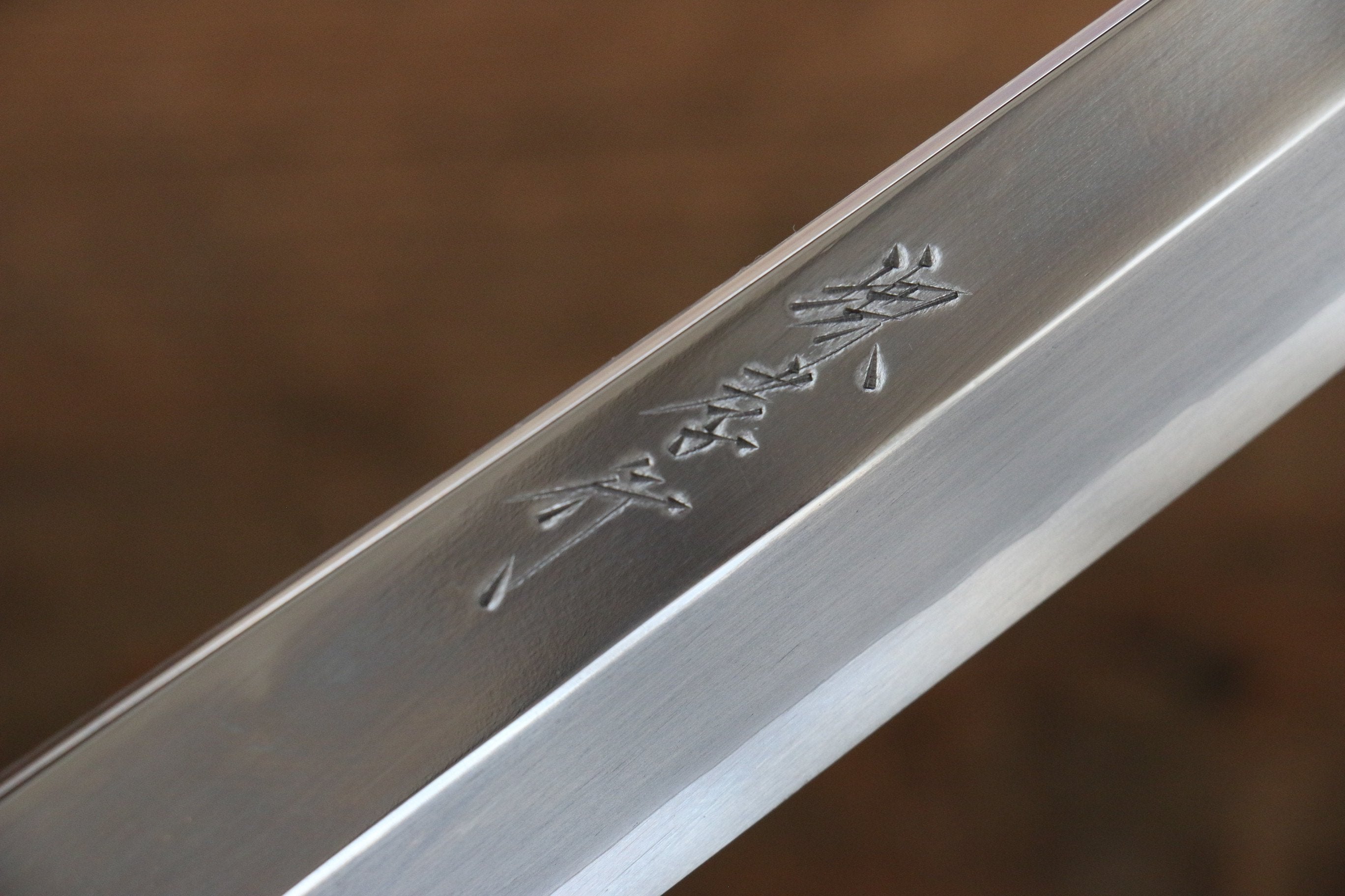 堺 孝行 飛燕 銀三鋼 鏡面處理 切付柳刃  270mm 黑檀（兩側帶環型設計）握把 附刀鞘 - 清助刃物