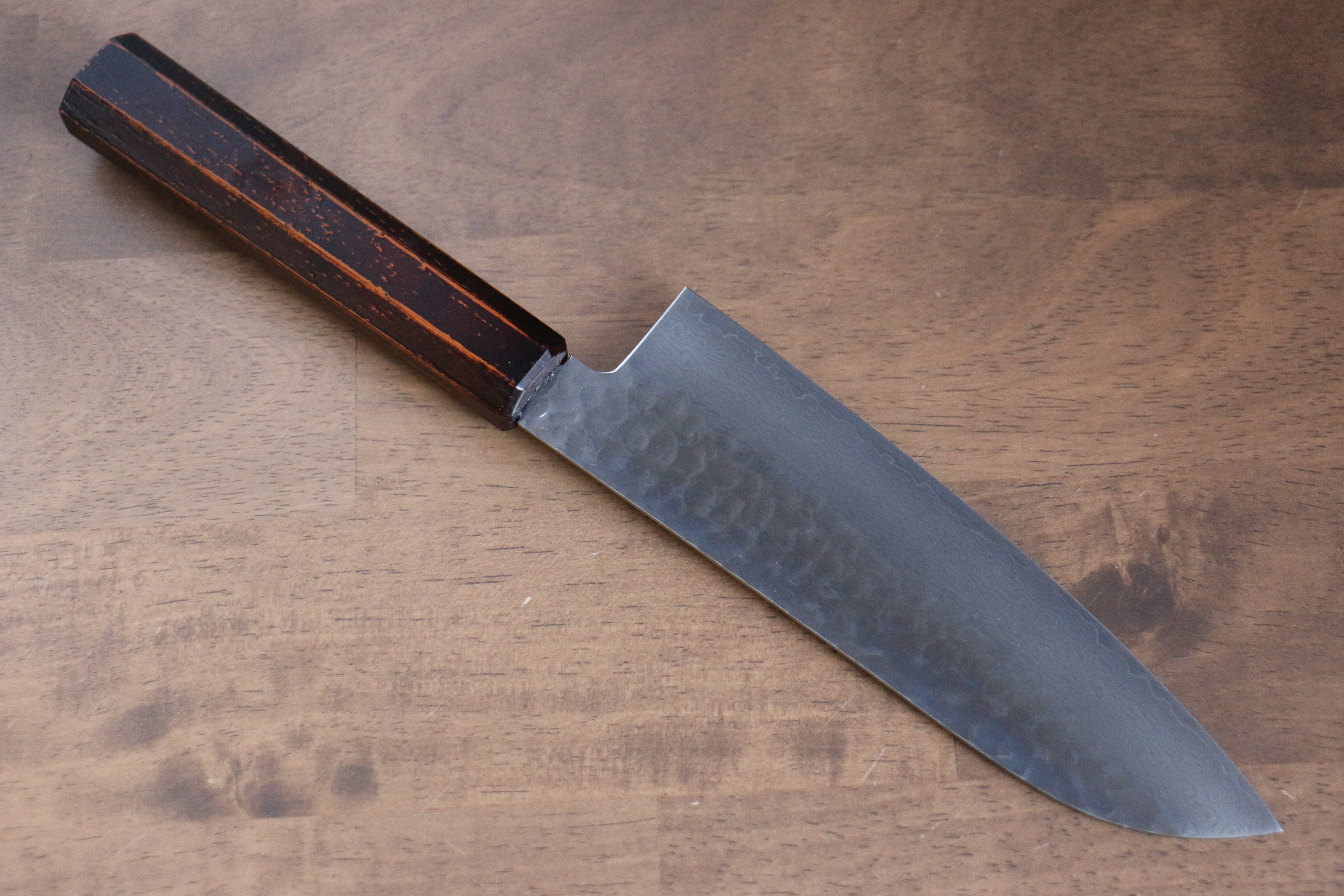 堺 孝行 七色 VG10 33層 三德刀  180mm ABS 樹脂（復古木紋） 握把 - 清助刃物