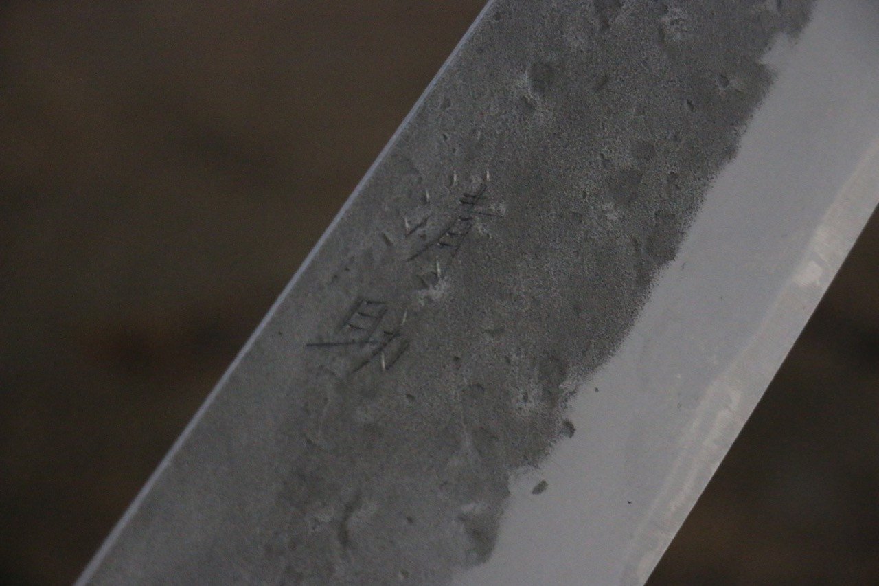 清助 青鋼二號 梨地 三德刀  165mm 栗木 握把 - 清助刃物