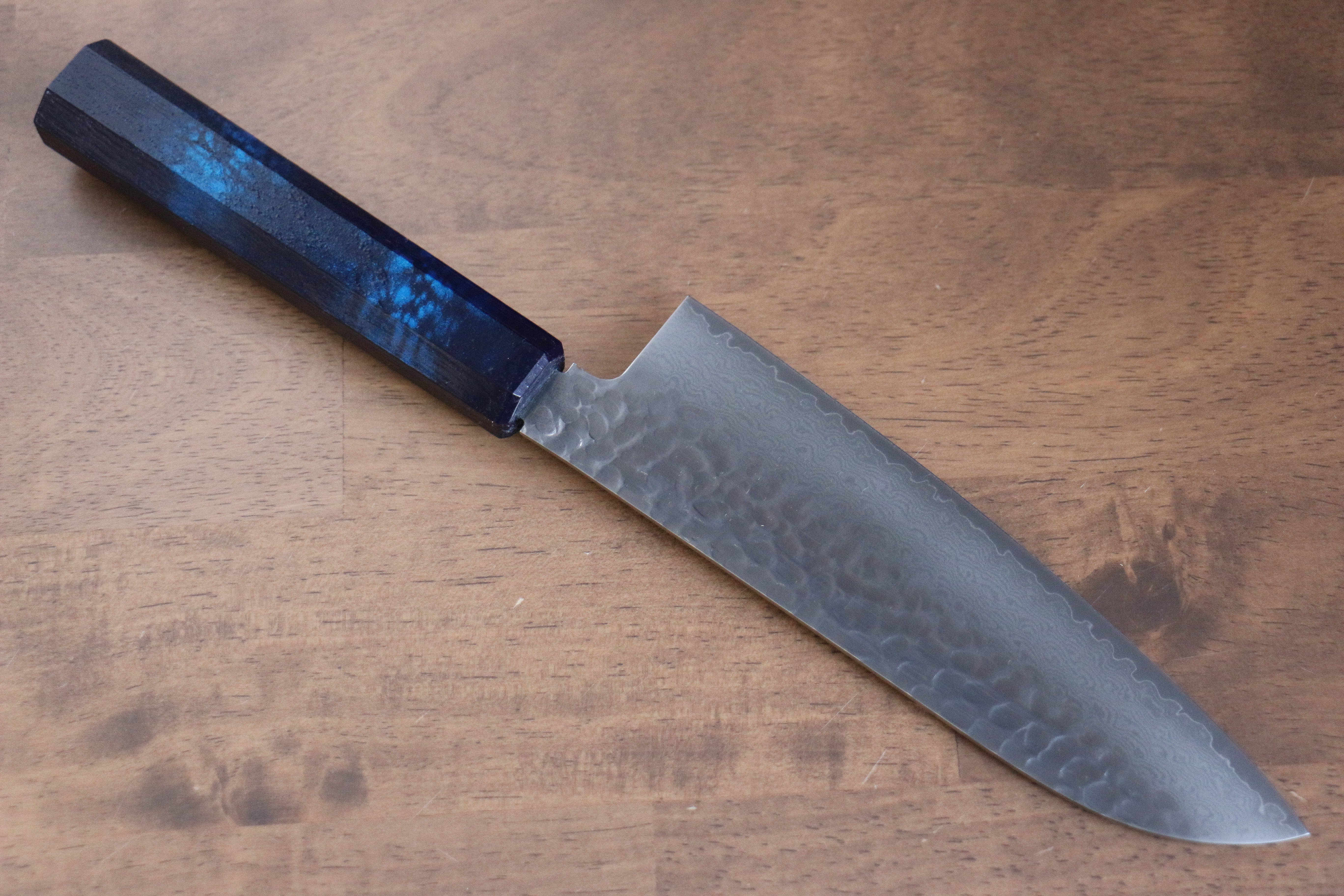 堺 孝行 七色 VG10 33層 三德刀  180mm ABS 樹脂（群青玳瑁） 握把 - 清助刃物