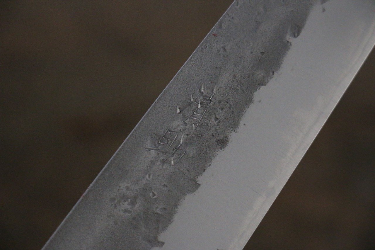 清助 青鋼二號 梨地 Hiraki  165mm 栗木 握把 - 清助刃物