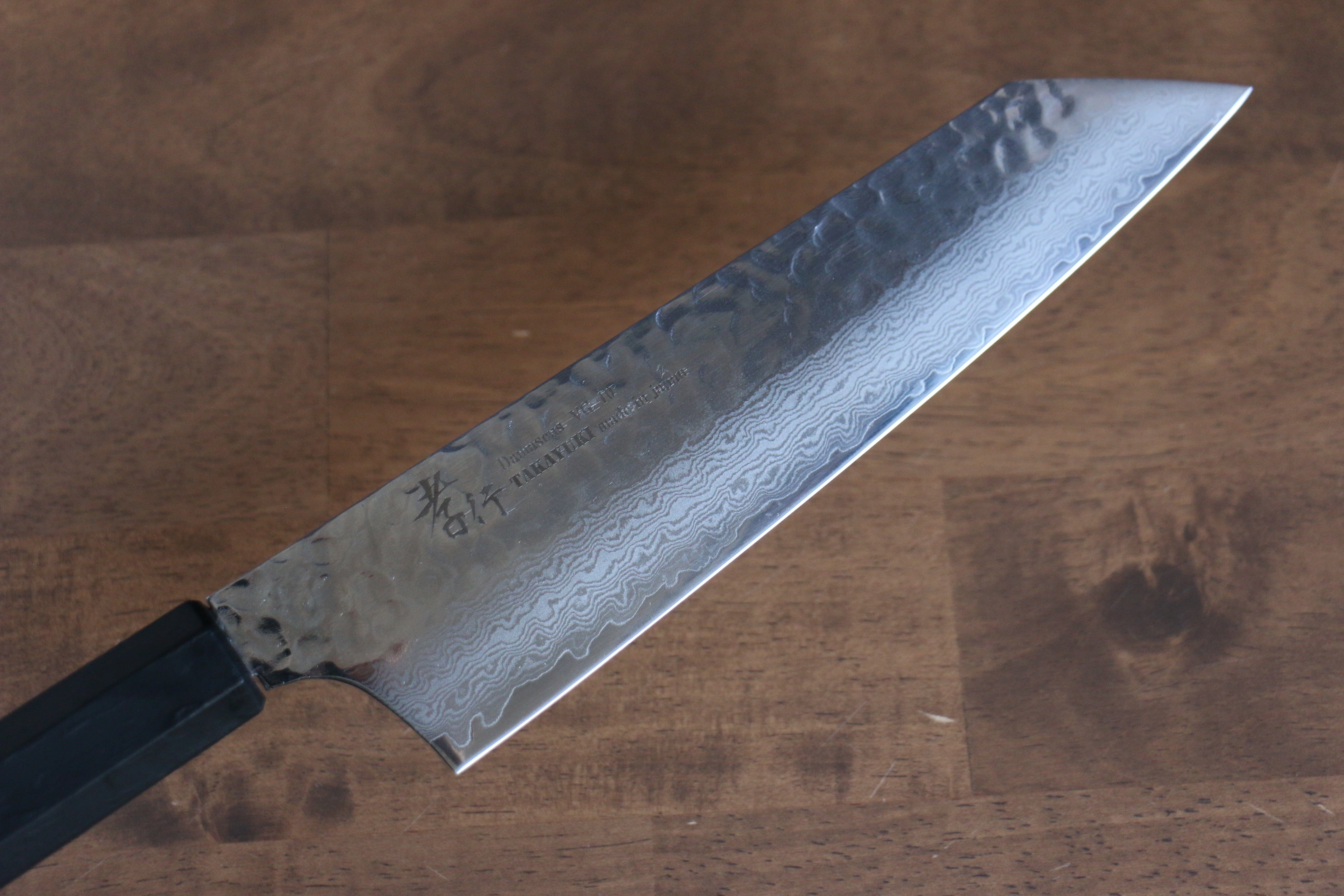 堺 孝行 七色 VG10 33層 劍型牛刀  190mm ABS 樹脂（乾漆墨黑） 握把 - 清助刃物