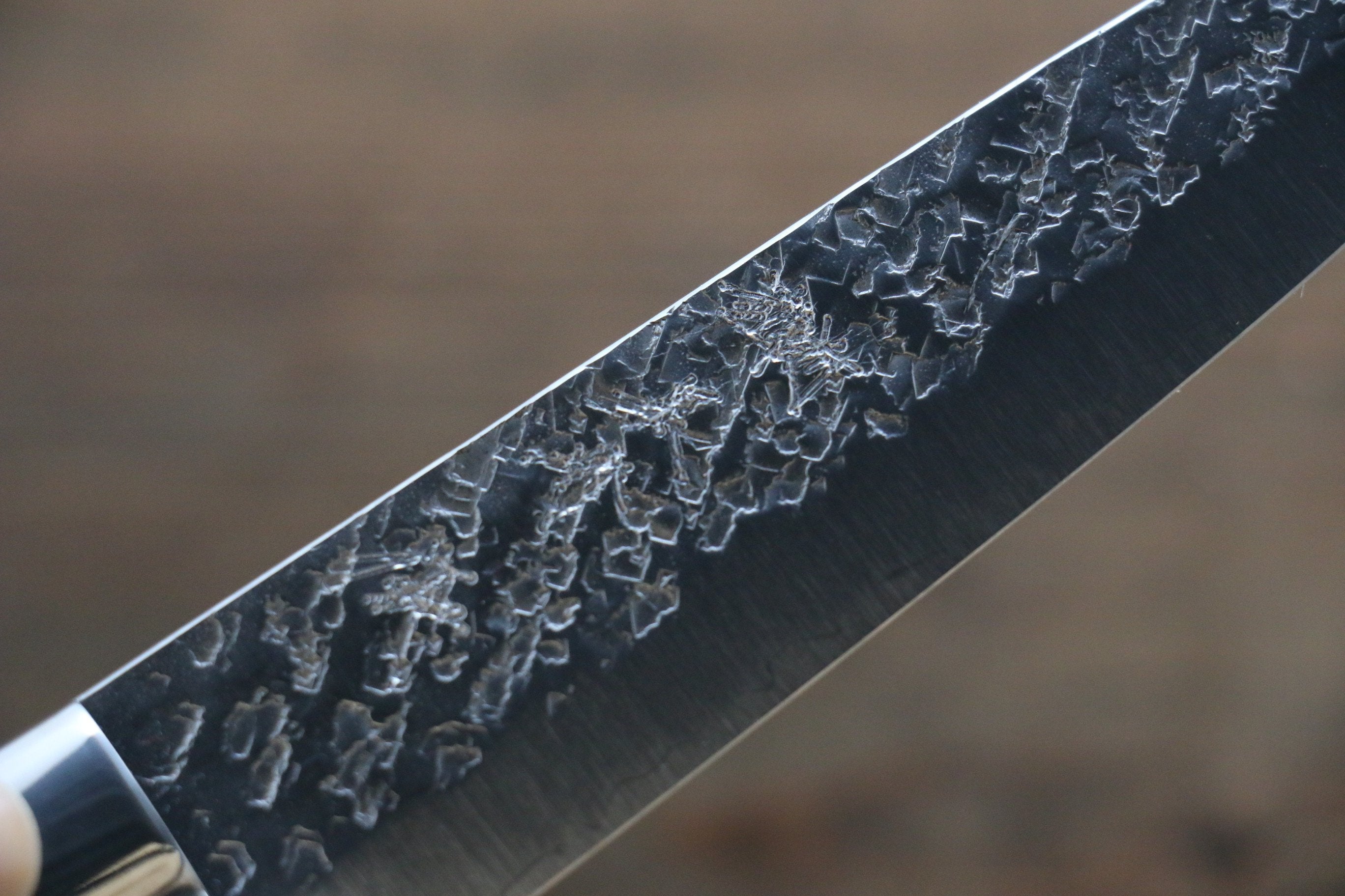 黑崎 優 雫 SG2 鎚目 多用途小刀  130mm 綠大理石握把 - 清助刃物