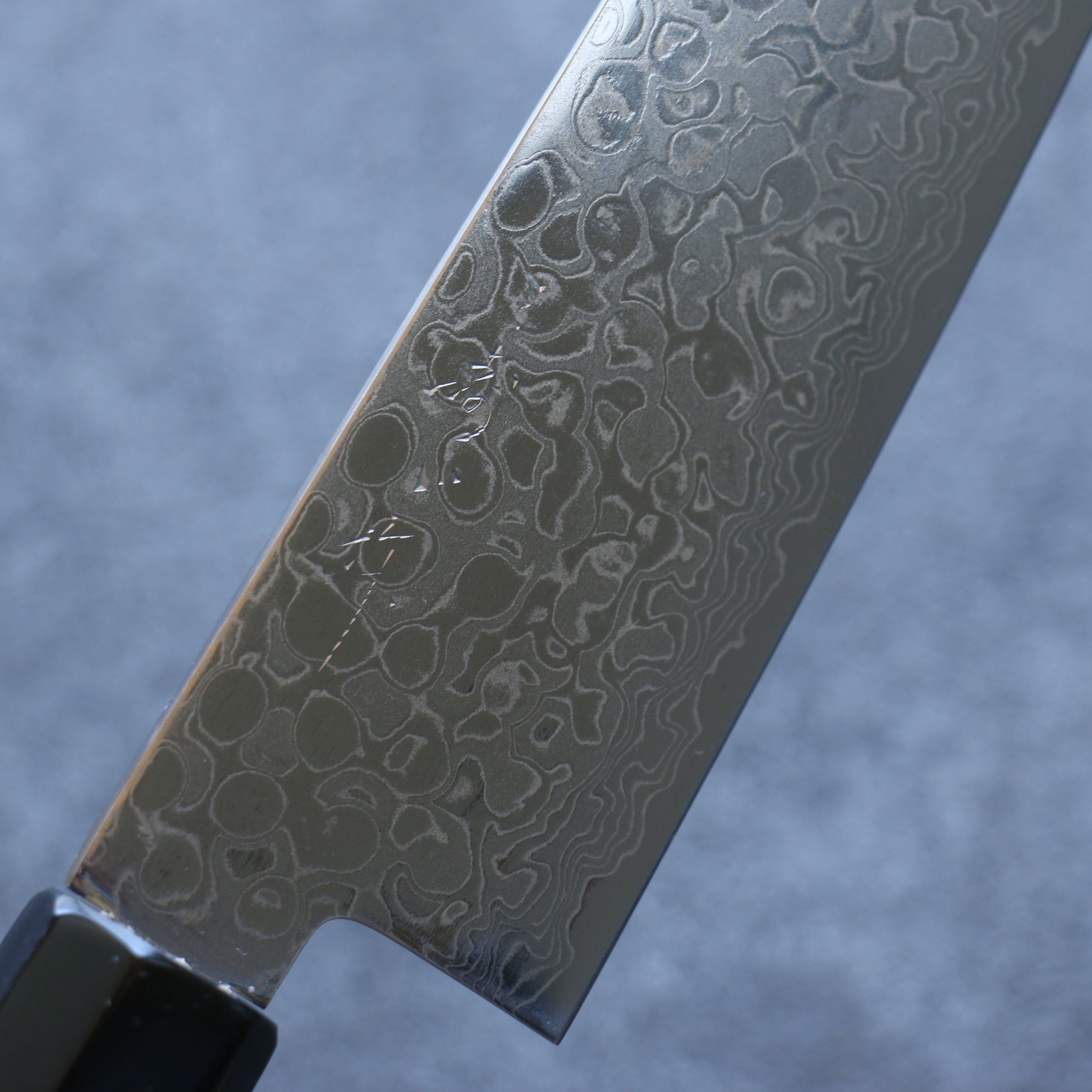 三寿ゞ (Misuzu) AUS10 大馬士革紋 打磨處理 三德刀  180mm 木蘭 握把 - 清助刃物