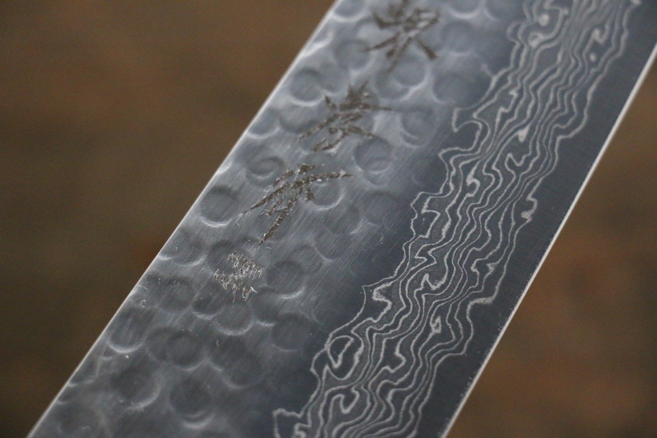 堺 孝行 AUS10 45層大馬士革紋 牛刀  210mm 紫檀木握把 - 清助刃物