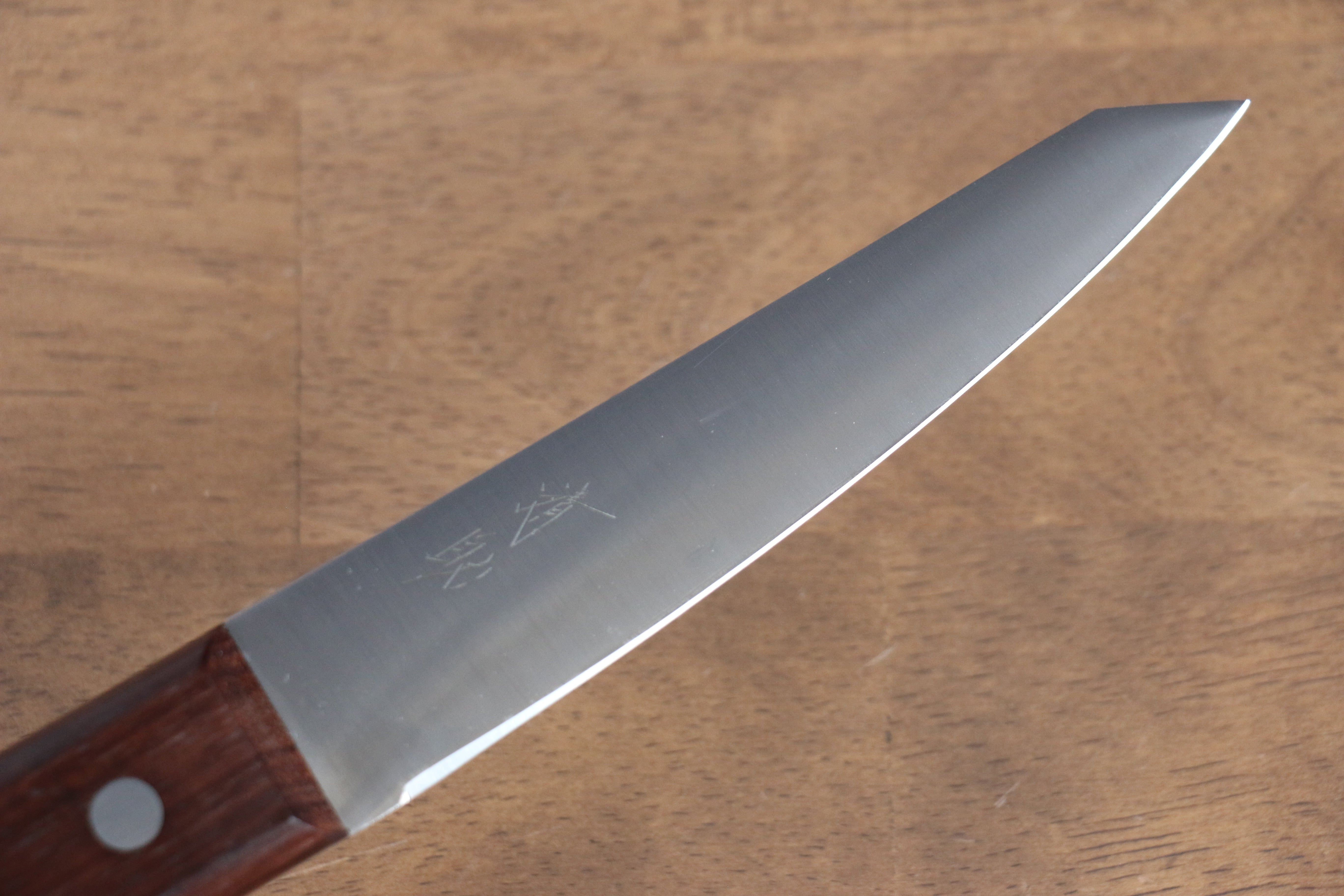 清助 山賊 日本鋼 去骨刀（丸） 150mm 紫檀木 握把 - 清助刃物
