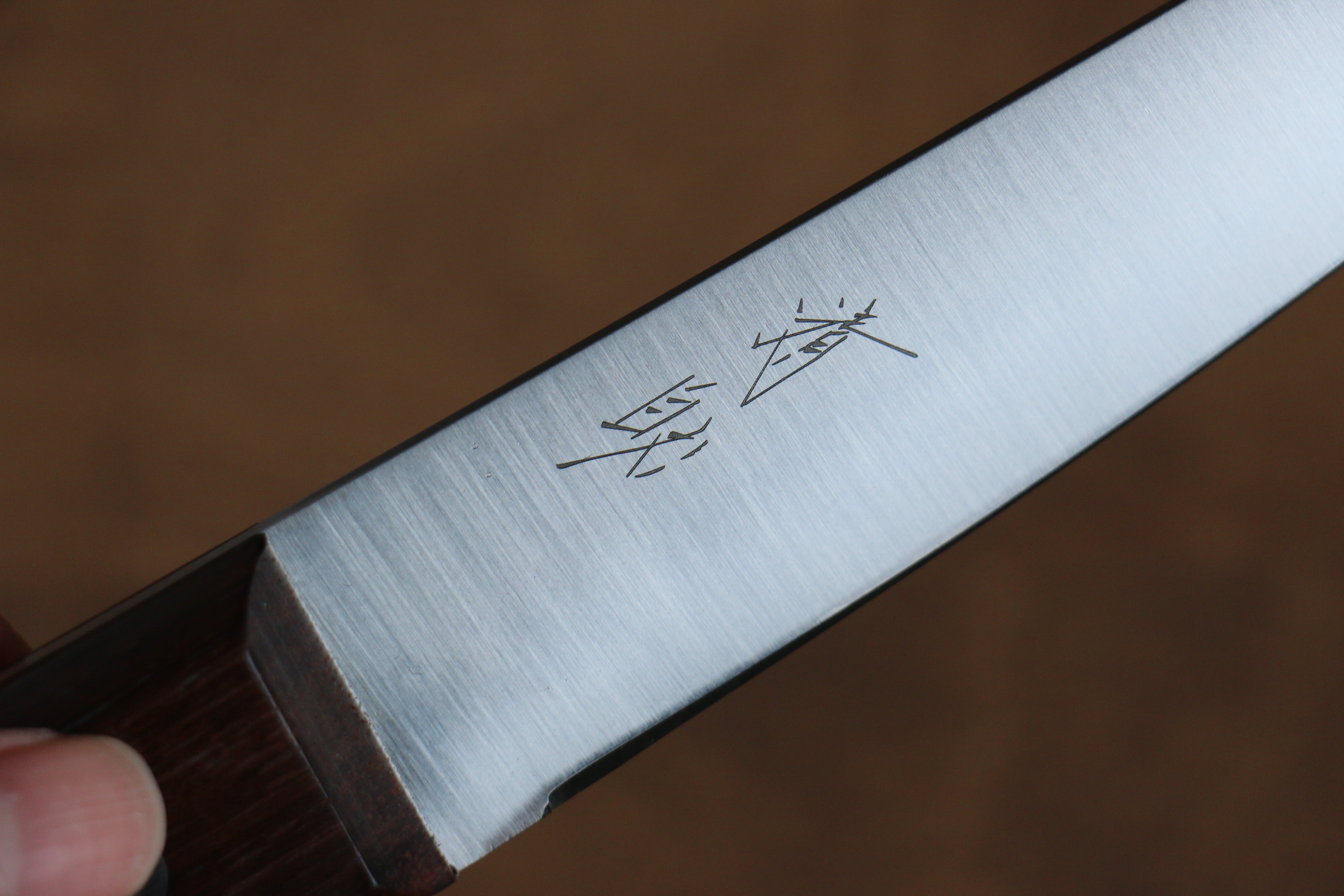 清助 山賊 日本鋼 去骨刀（丸） 150mm 紫檀木 握把 - 清助刃物
