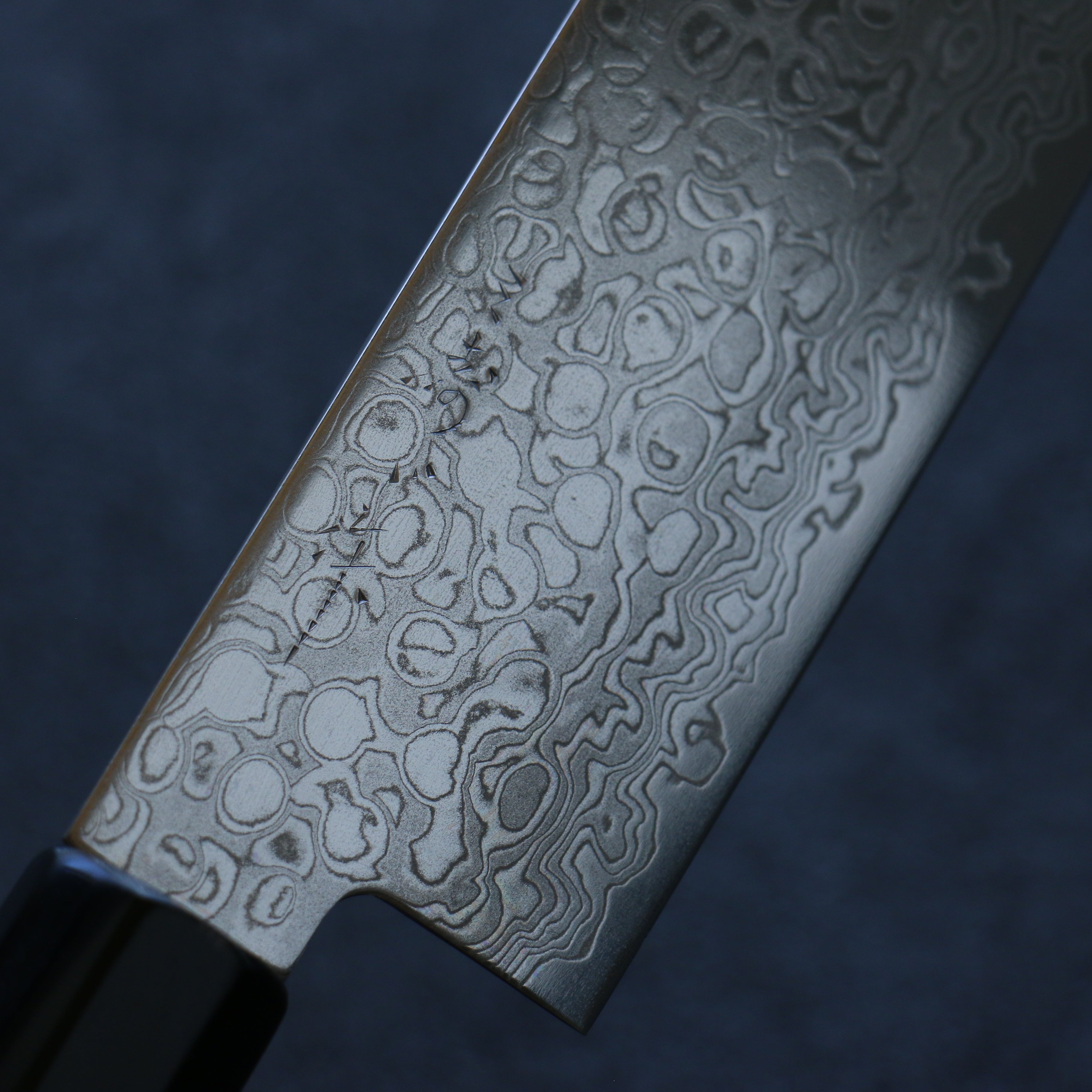 三寿ゞ (Misuzu) AUS10 大馬士革紋 打磨處理 菜切  165mm 木蘭 握把 - 清助刃物