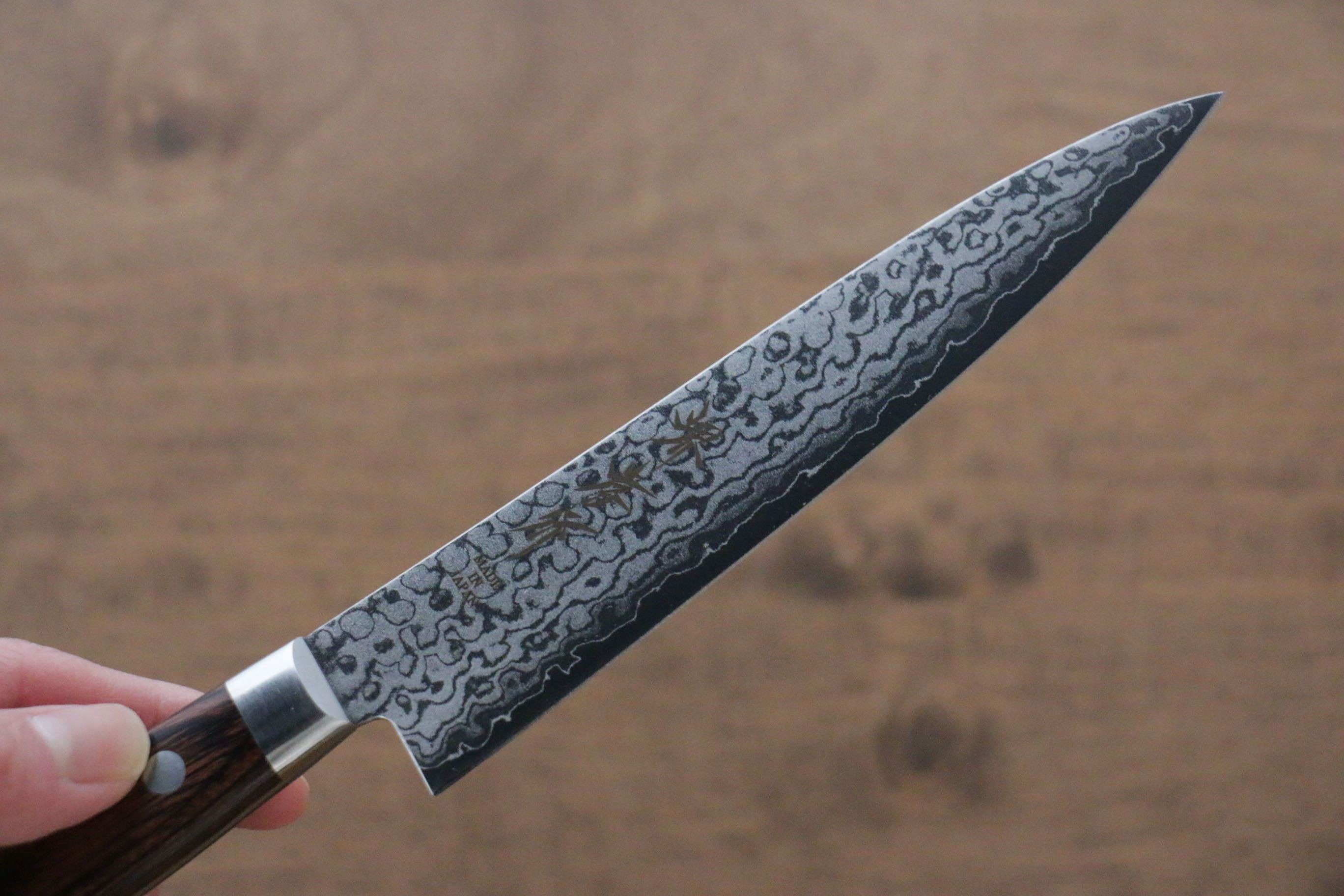 堺 孝行 VG10 17層大馬士革紋 鏡面處理 多用途小刀  135mm - 清助刃物