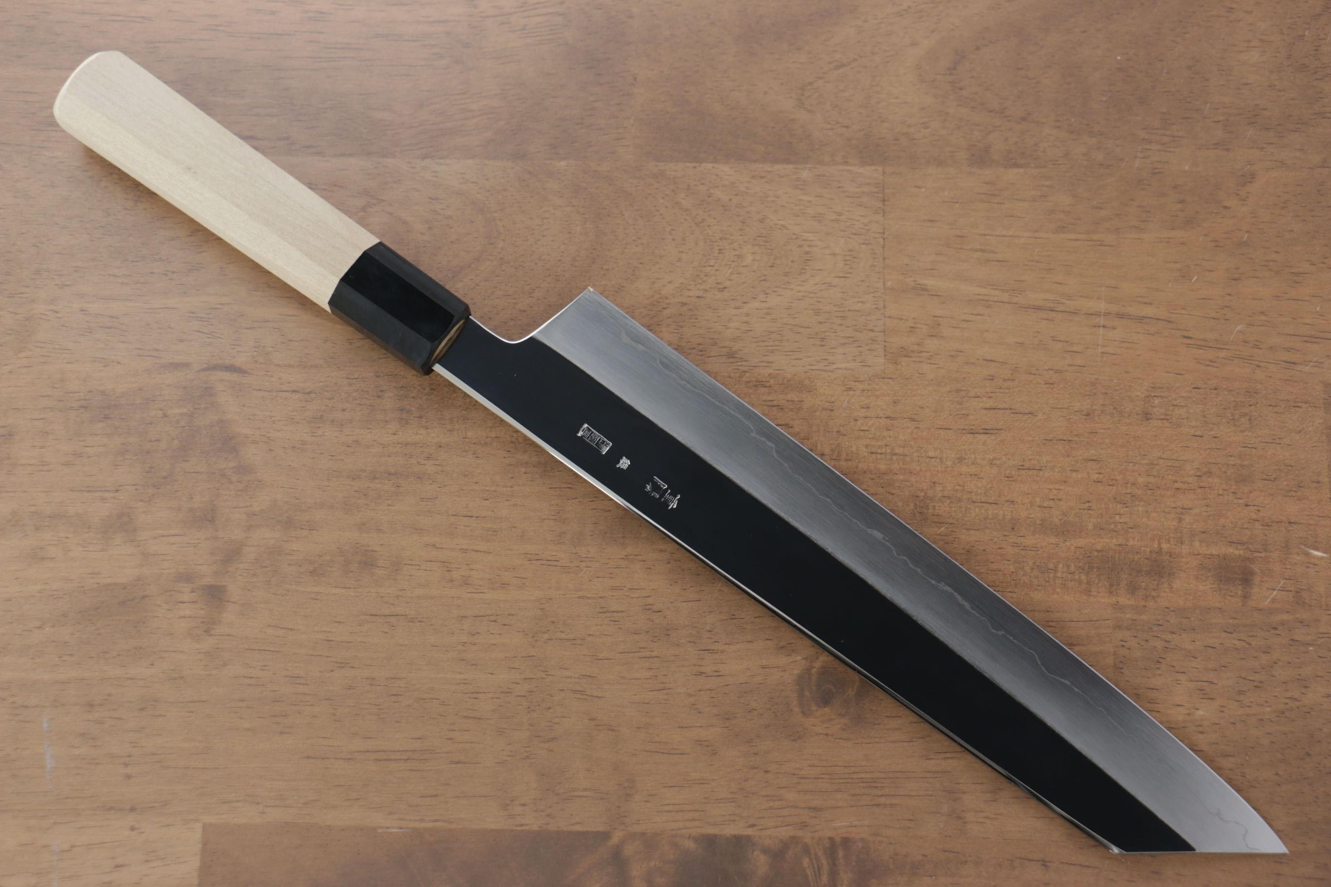 重陽 銀三鋼 鏡面處理 切付牛刀  270mm 木蘭握把 - 清助刃物