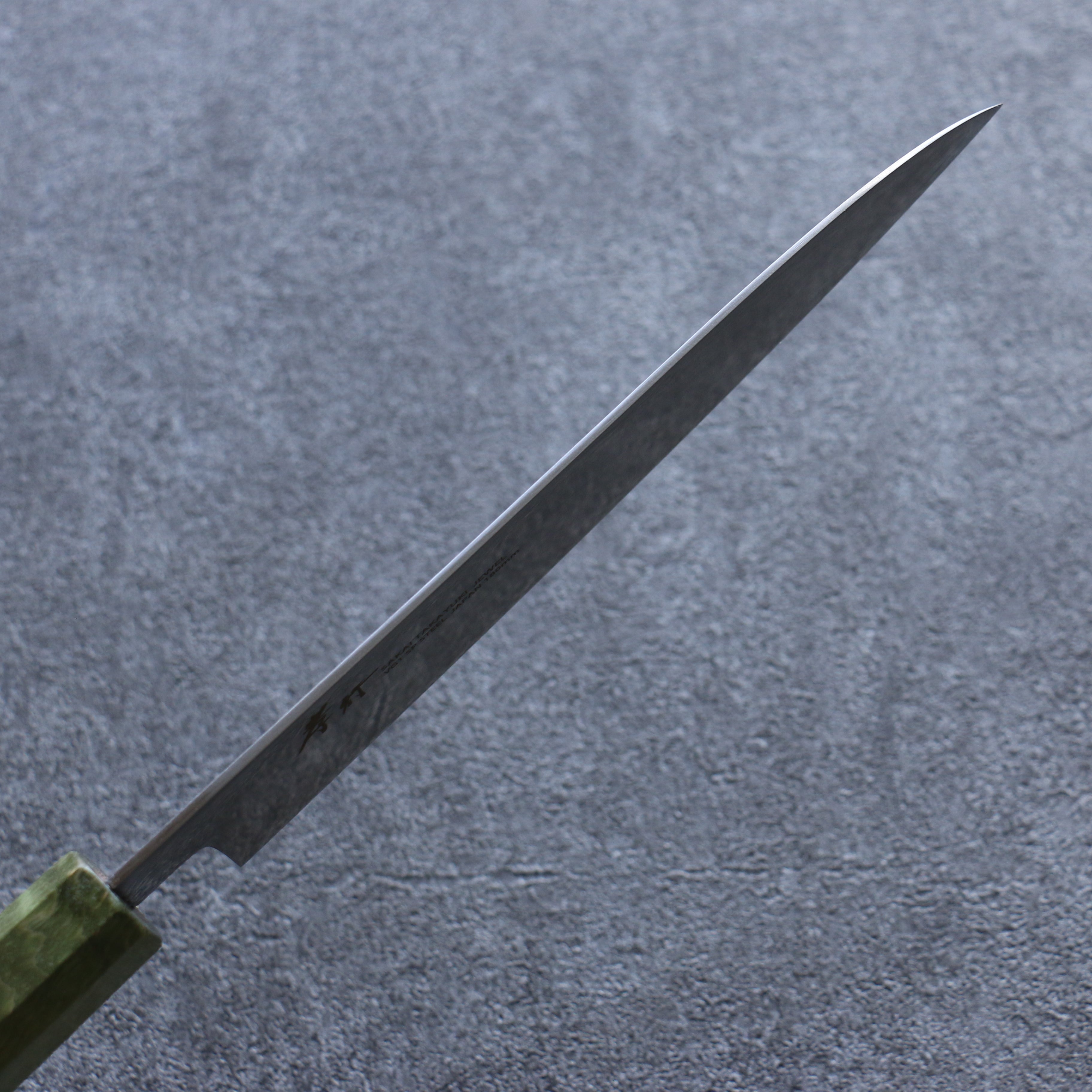 堺 孝行 JEWEL 翠玉 VG1 三德刀  180mm 雞翅木（兩側綠口輪） 握把 - 清助刃物
