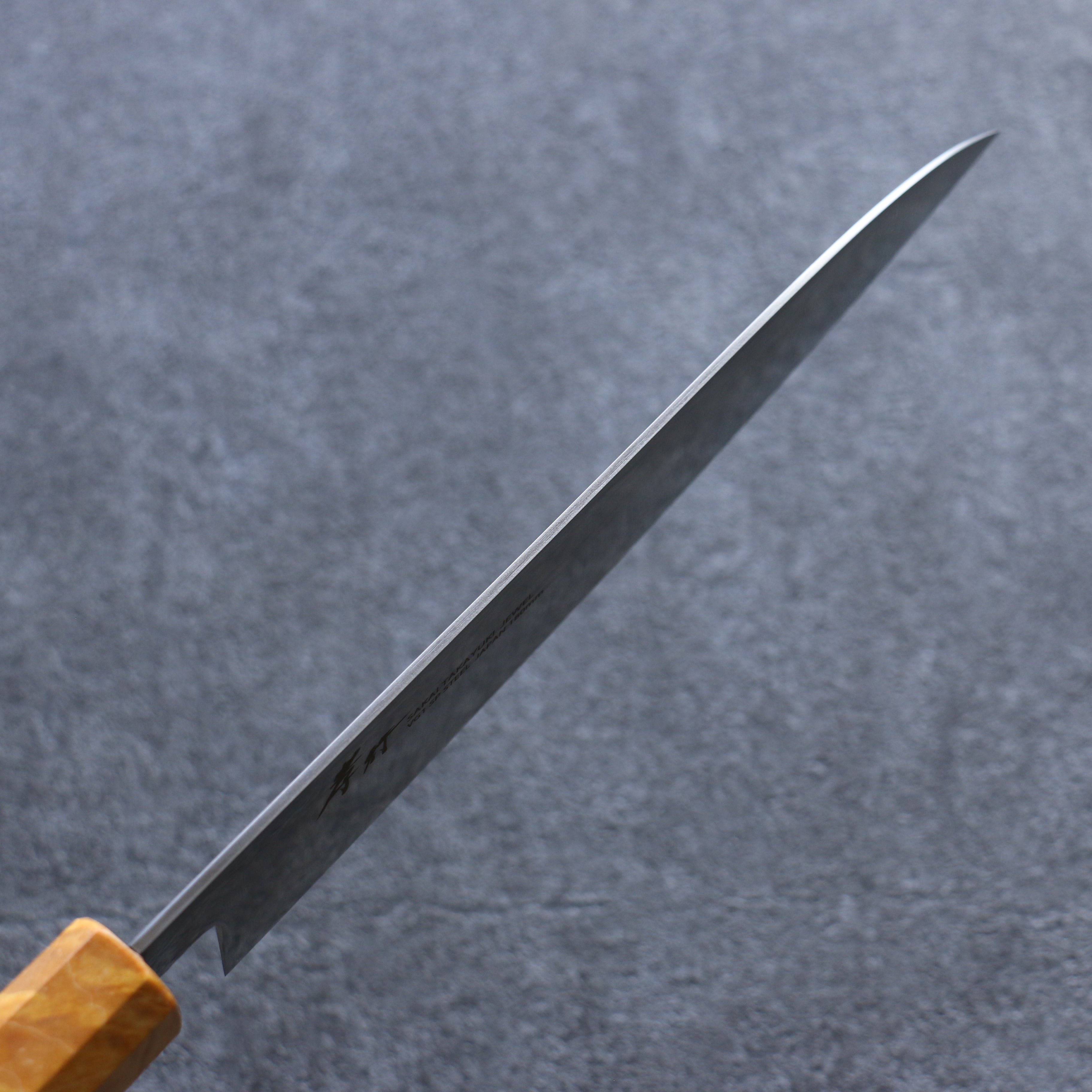 堺 孝行 JEWEL 托帕石 VG1 三德刀  180mm 雞翅木（兩側黃口輪） 握把 - 清助刃物