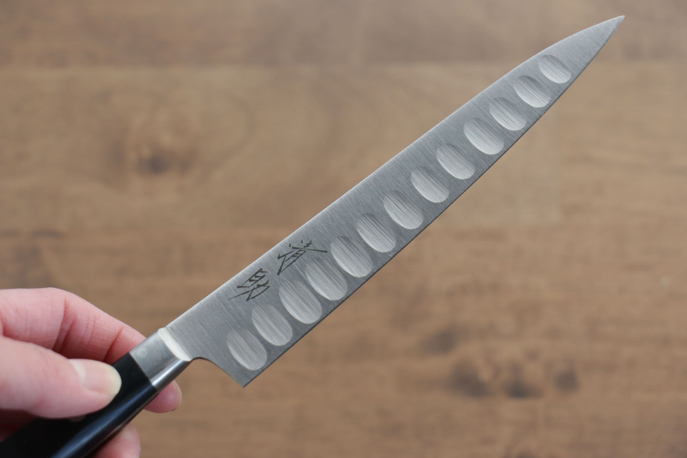 清助 瑞典鋼 多用途小鮭魚刀 150mm 黑合成木 握把 - 清助刃物