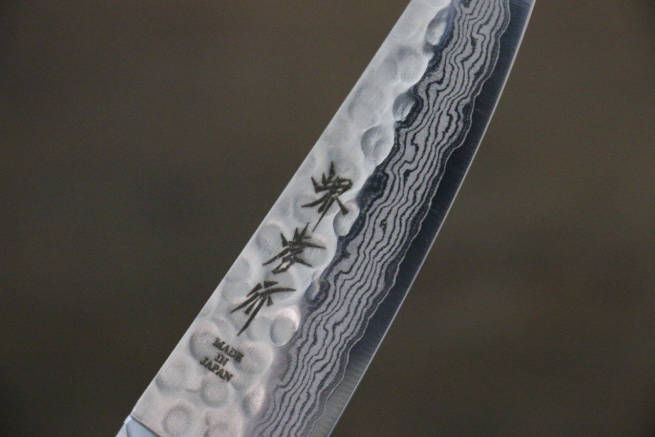 堺 孝行 VG10 17層大馬士革紋 多用途小刀  80mm - 清助刃物