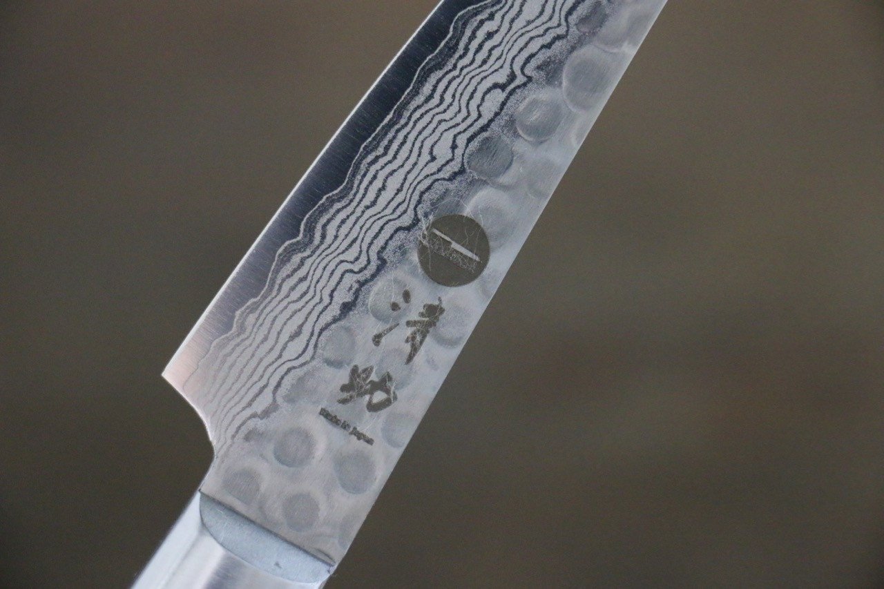 堺 孝行 VG10 17層大馬士革紋 多用途小刀  80mm - 清助刃物