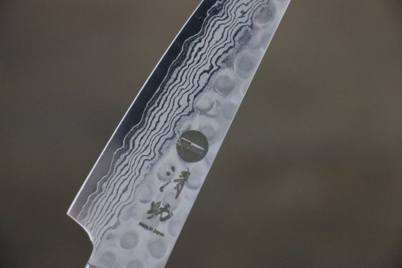 堺 孝行 VG10 17層大馬士革紋 多用途小刀  80mm - 清助刃物