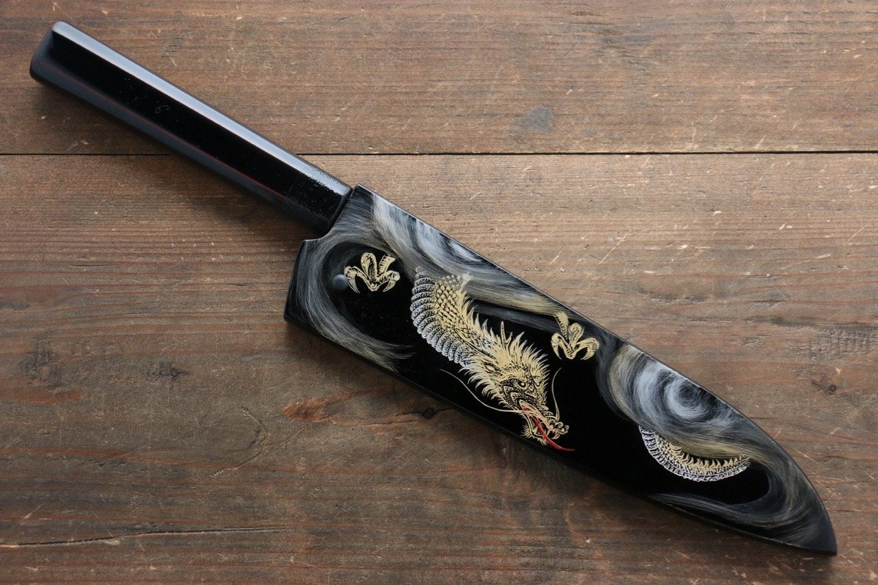 黑崎 優 雫 SG2 鎚目 文化刀  165mm 漆塗握把 - 清助刃物