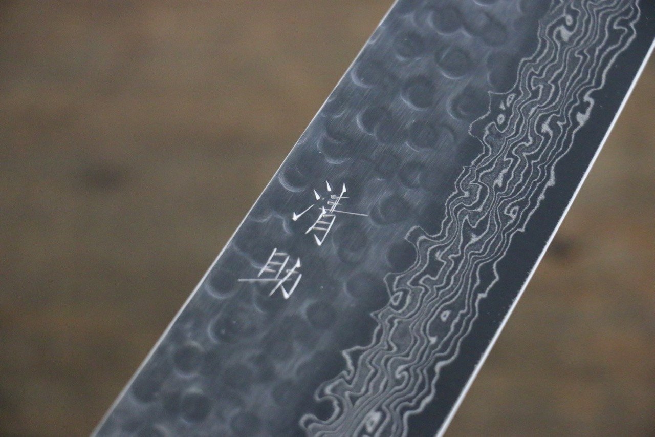 清助 AUS10 三德刀  180mm 紫檀木 握把 - 清助刃物