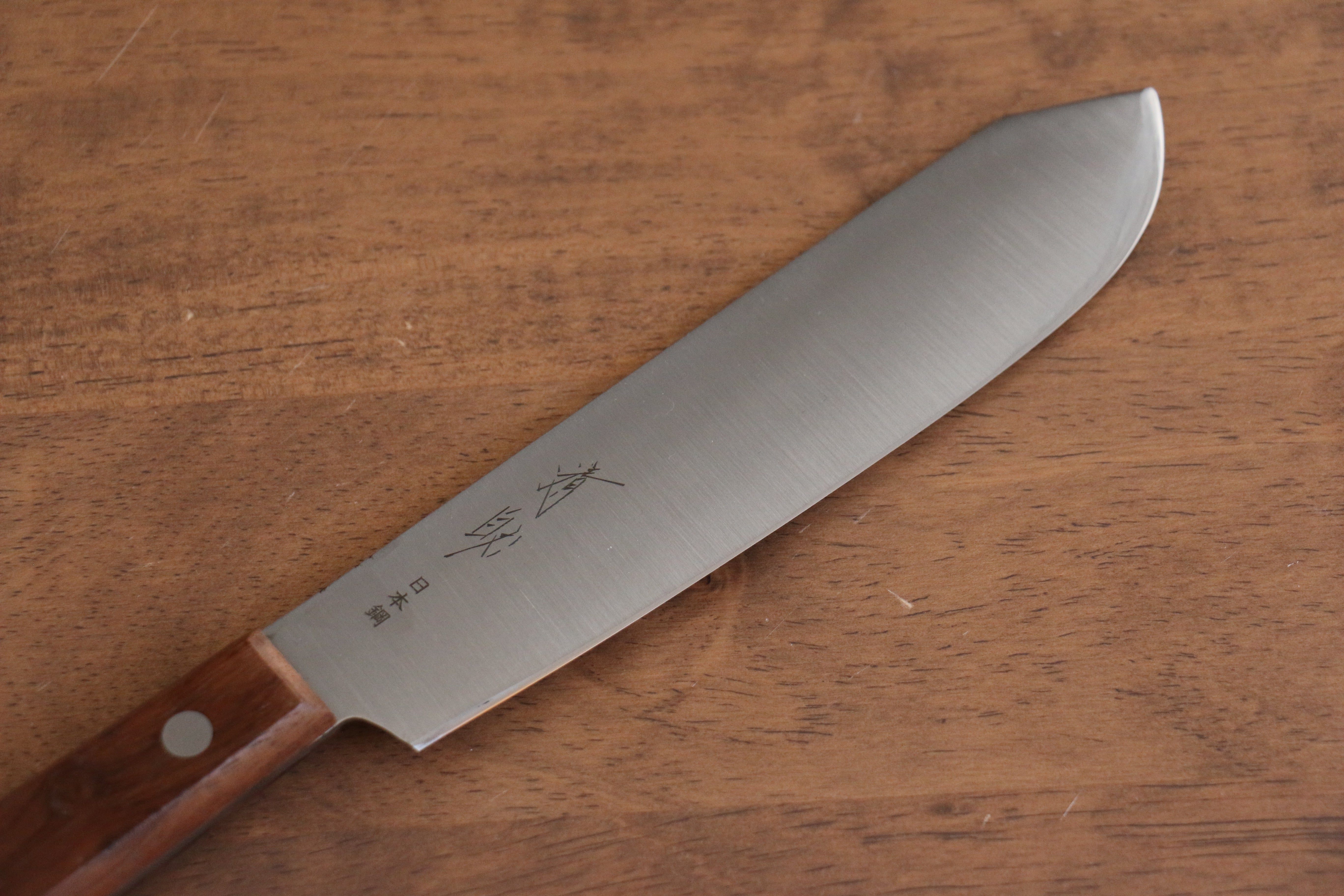 清助 山賊 日本鋼 屠夫切肉刀 150mm 紫檀木 握把 - 清助刃物