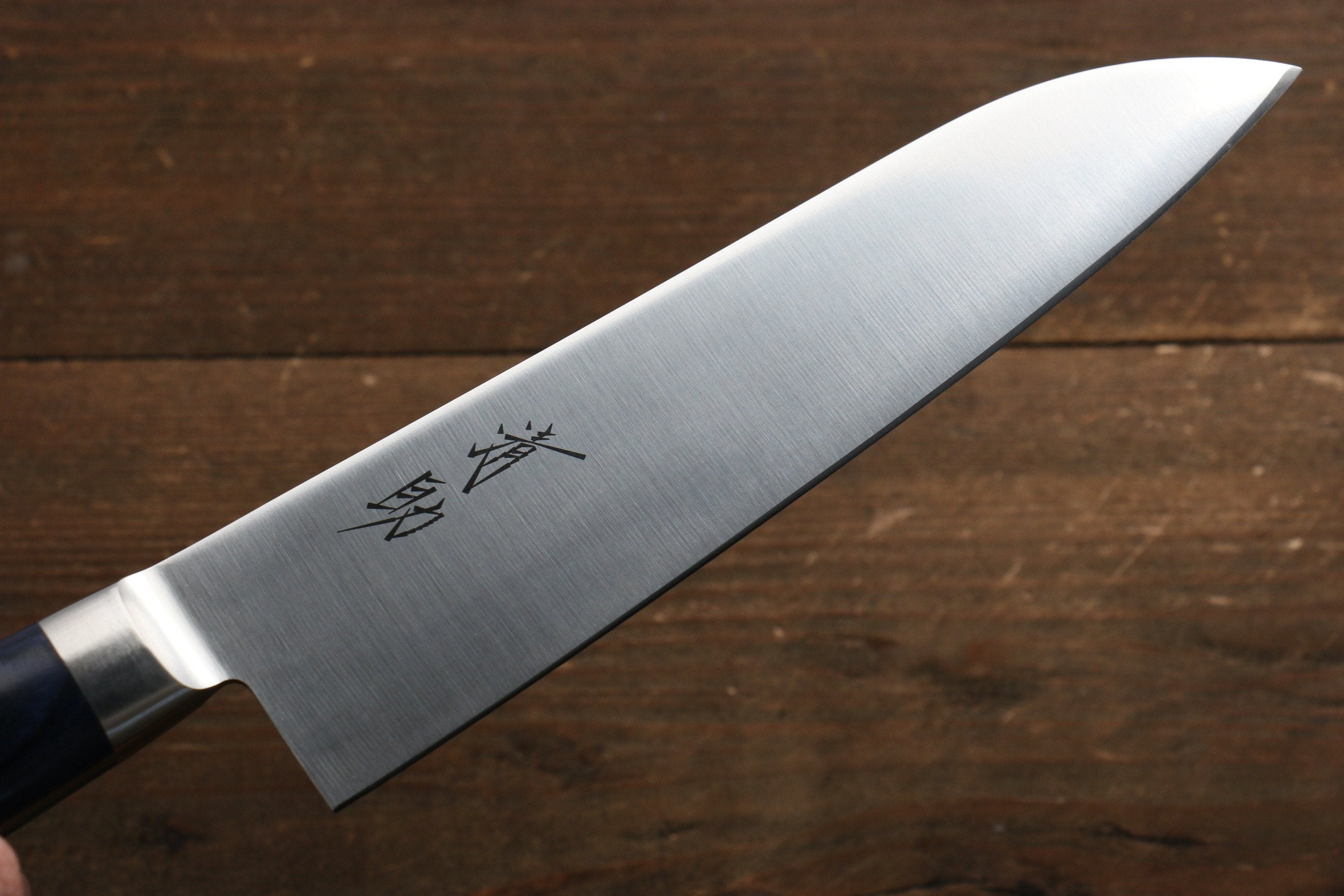清助 青天 鉬鋼（MOL） 三德刀  180mm 青合成木 握把 附刀鞘 - 清助刃物