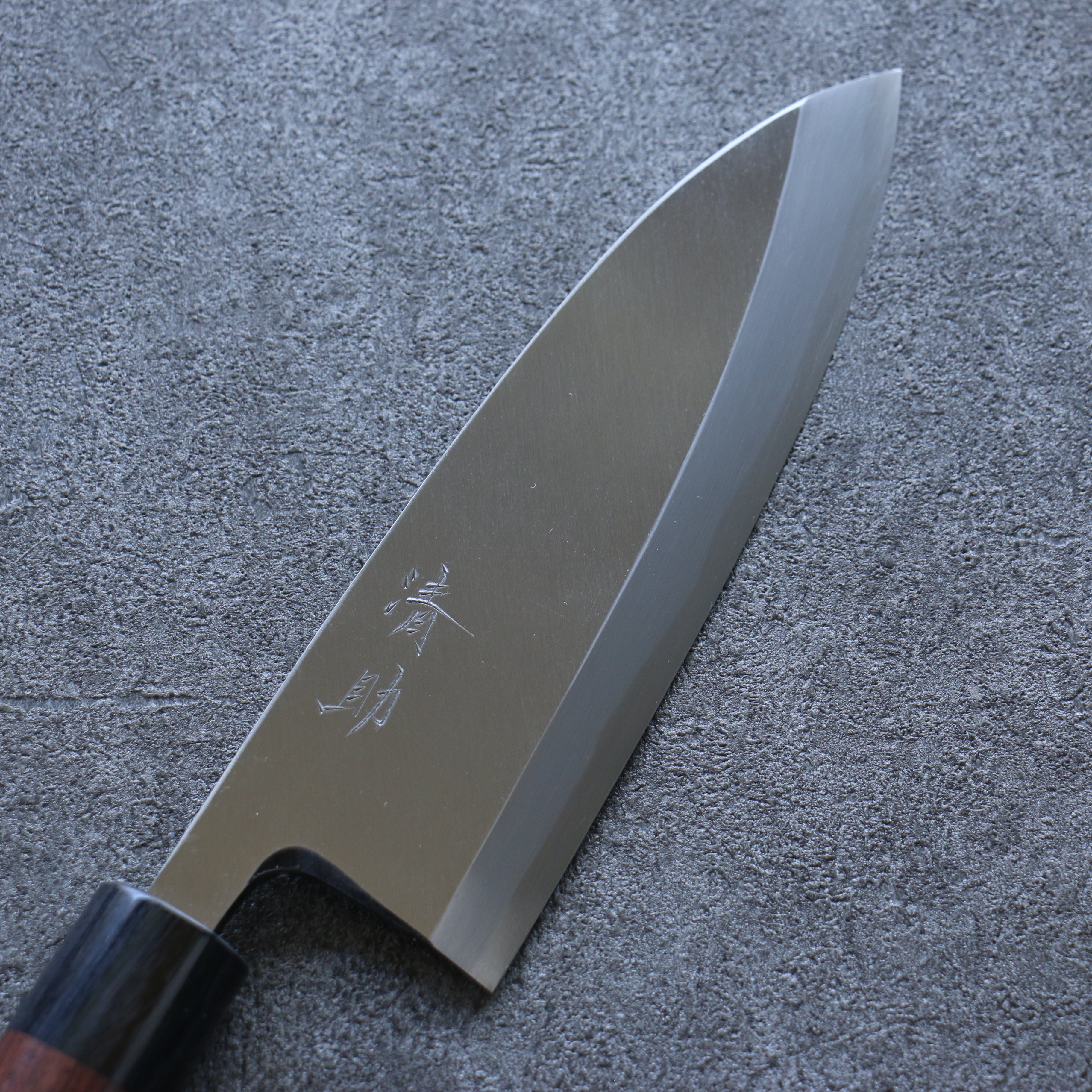 清助 青鋼 霞研 出刃  180mm 紫檀木 握把 - 清助刃物