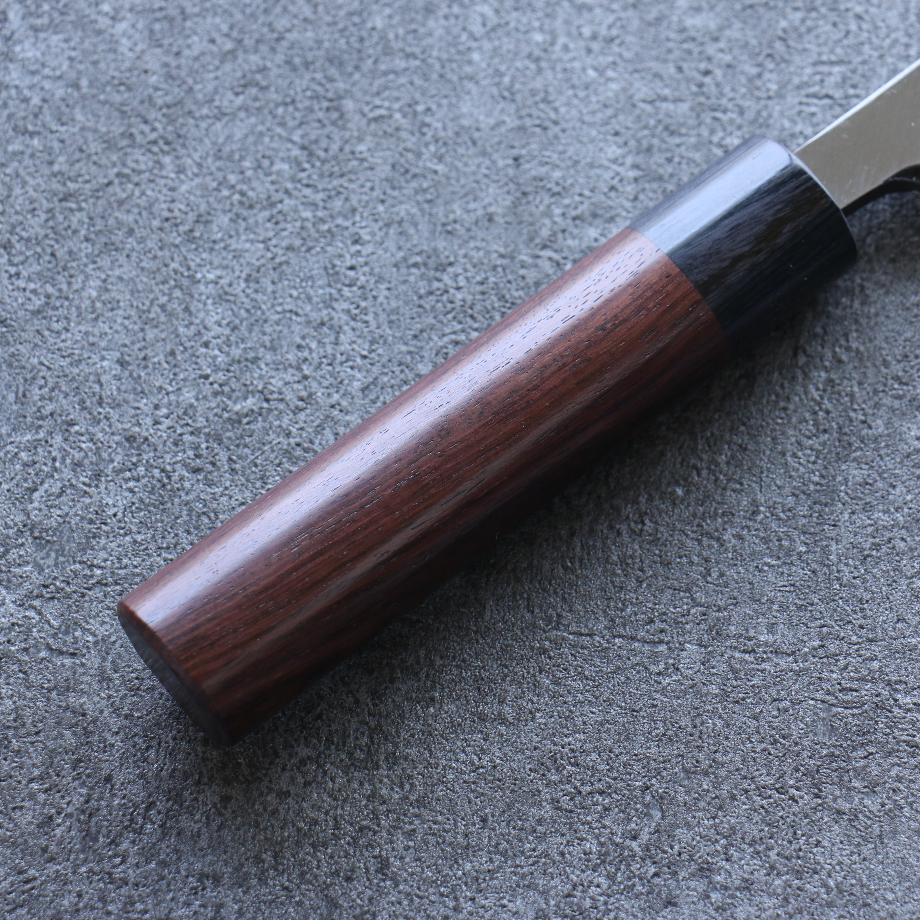 清助 青鋼 霞研 出刃  180mm 紫檀木 握把 - 清助刃物