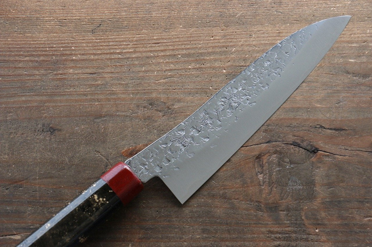 黑崎 優 雫 SG2 小三德刀  155mm 胭脂漆塗握把 - 清助刃物