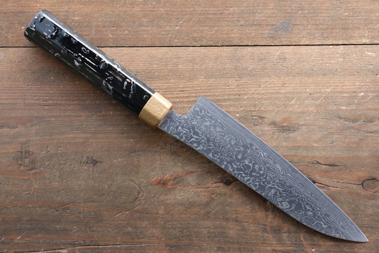 黑崎 優 SG2 大馬士革紋 小三德刀  155mm 金漆塗握把 - 清助刃物