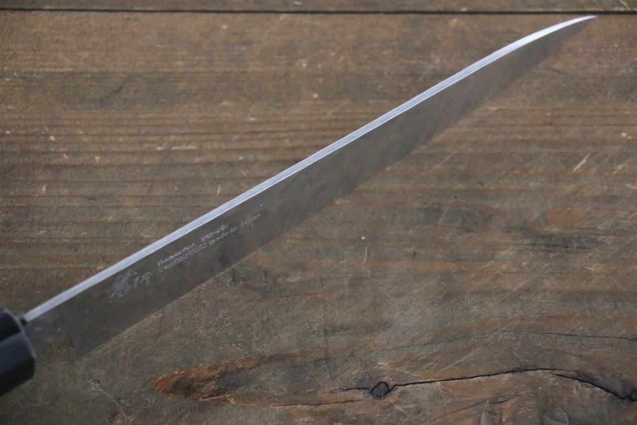 堺 孝行 VG10 33層 大馬士革紋 鎚目 多用途小刀  150mm 綠漆塗握把 - 清助刃物