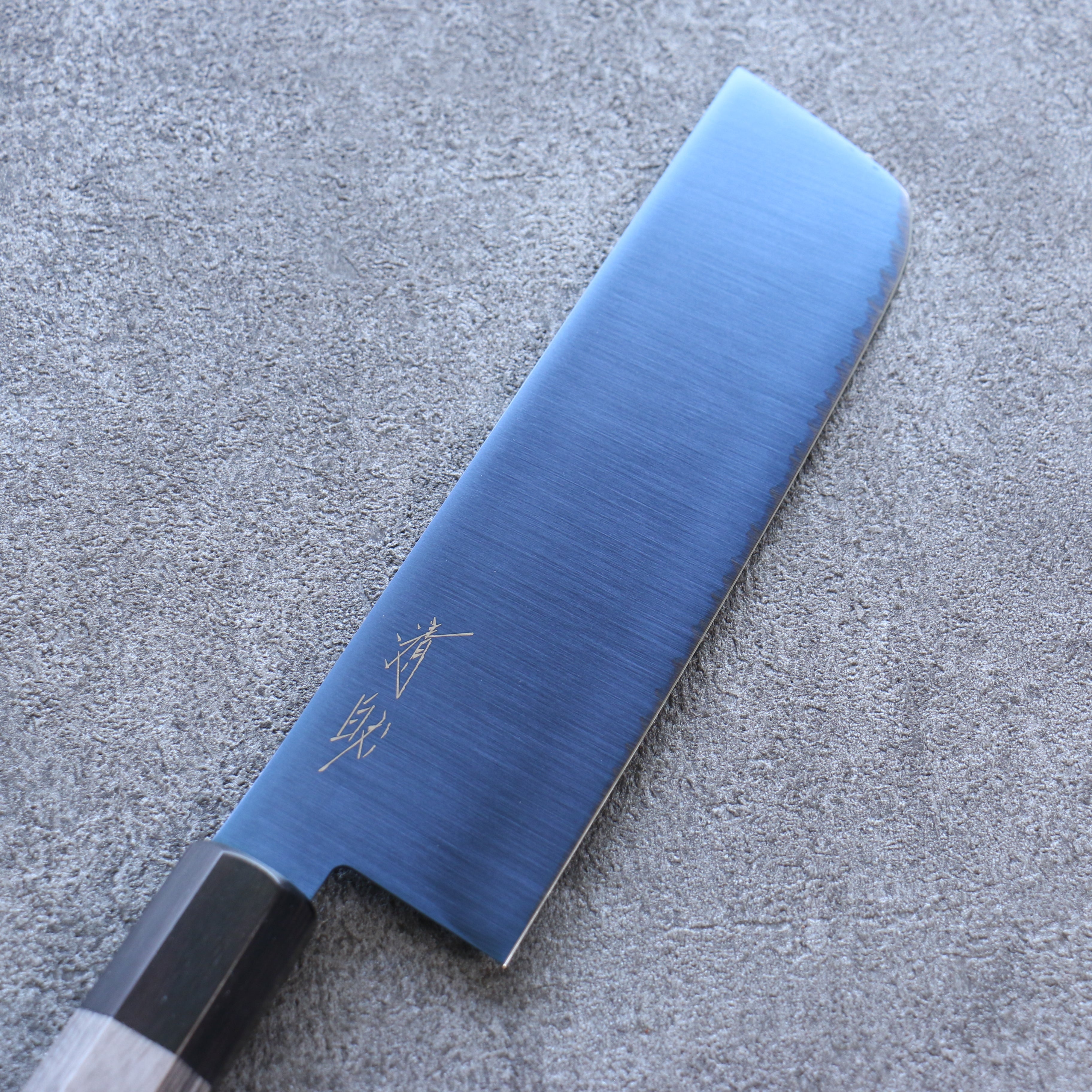 清助 SK-85鋼 離子鍍 菜切  160mm 灰色合成木 握把 - 清助刃物