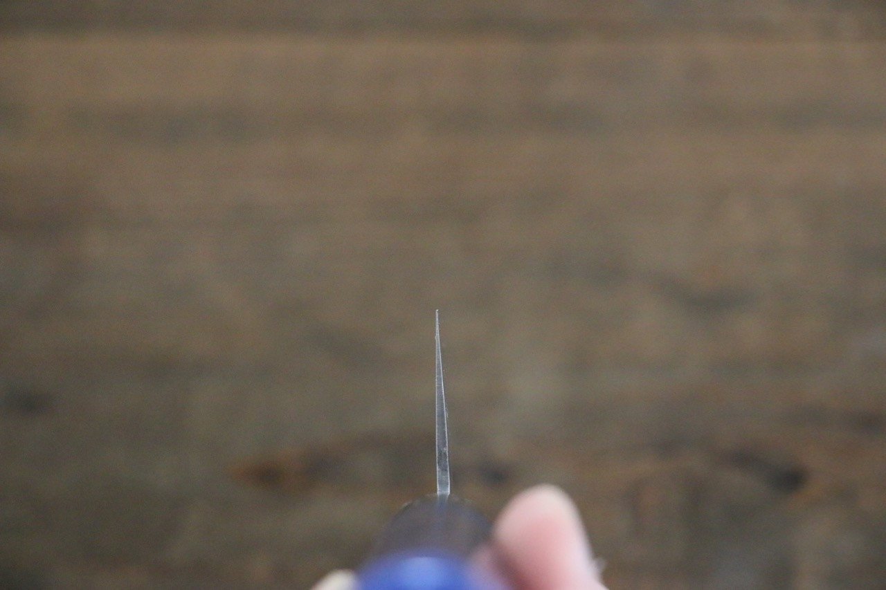 堺 孝行 VG10 33層 大馬士革紋 鎚目 三德刀  170mm 青漆塗握把 - 清助刃物