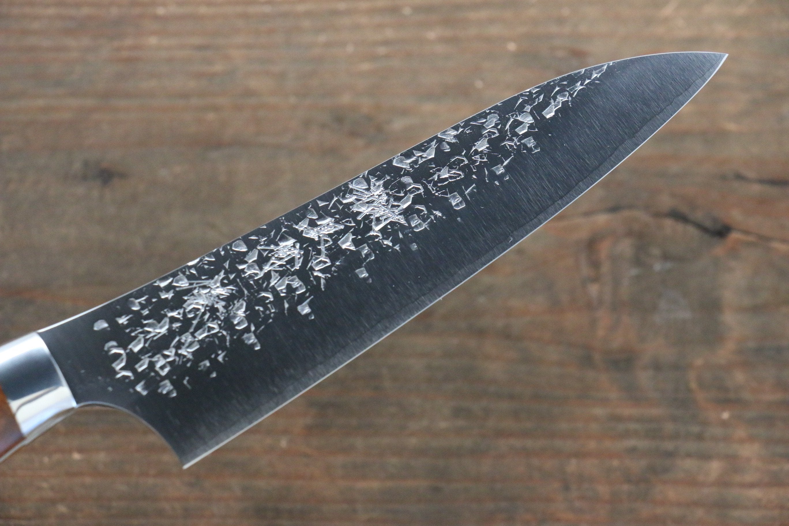 黑崎 優 雫 SG2 鎚目 小三德刀  150mm 鐵木握把 - 清助刃物