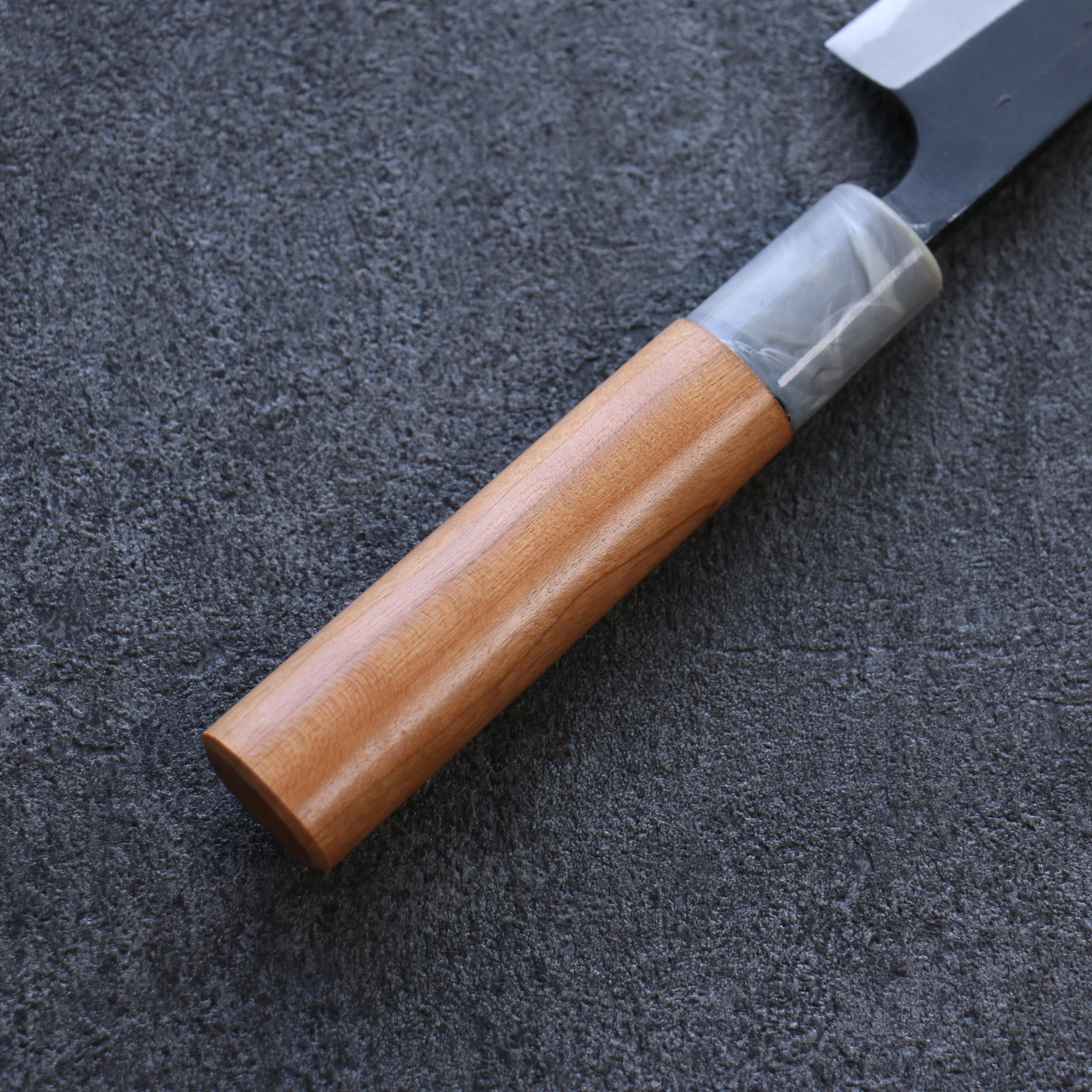 山本 直 白鋼二號 黑打 多用途小刀  135mm 櫻桃木 握把 - 清助刃物